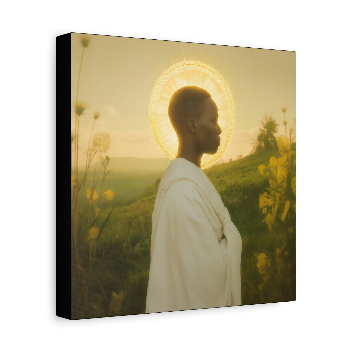Saint Charles Lwanga - Museum Wrapped Canvas - Sanctified Souls Print - Religious Art for your Home - Catholic Patron Saint Art