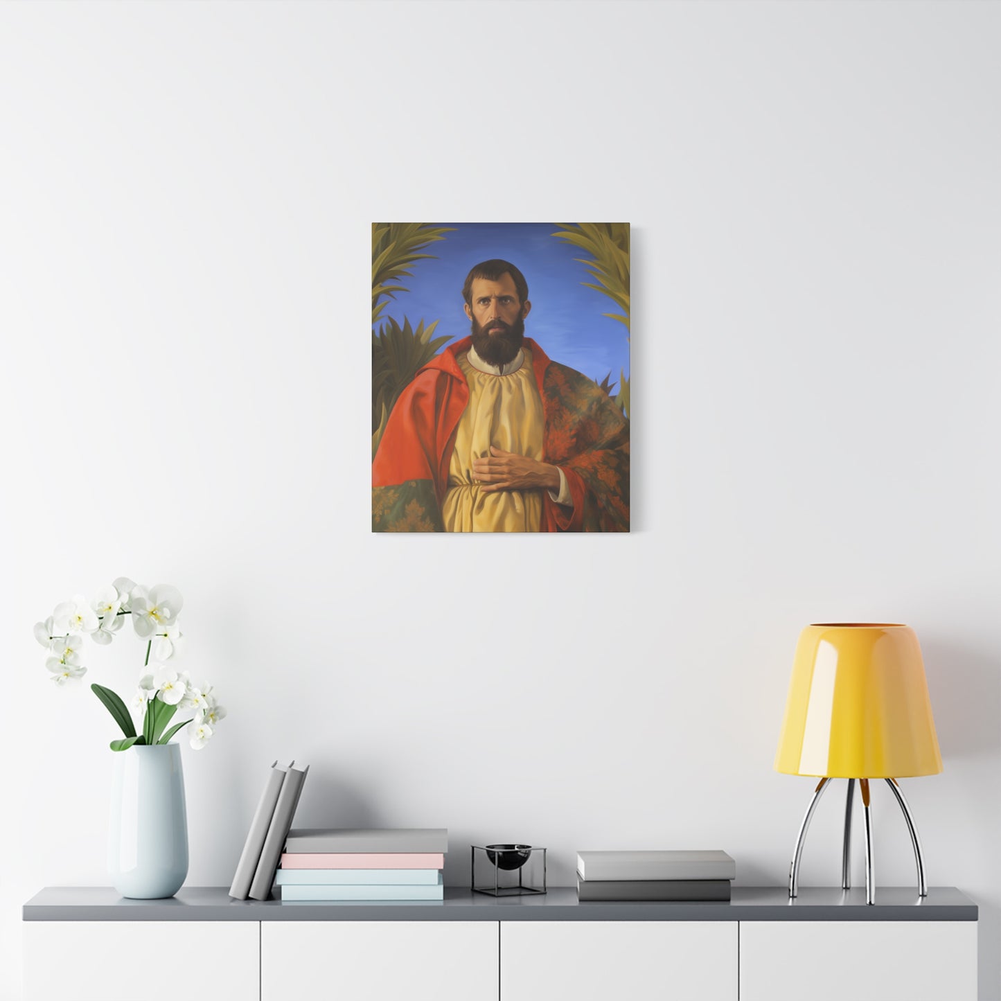 Saint Thomas the Apostle - Museum Wrapped Canvas - Sanctified Souls Print - Religious Art for your Home