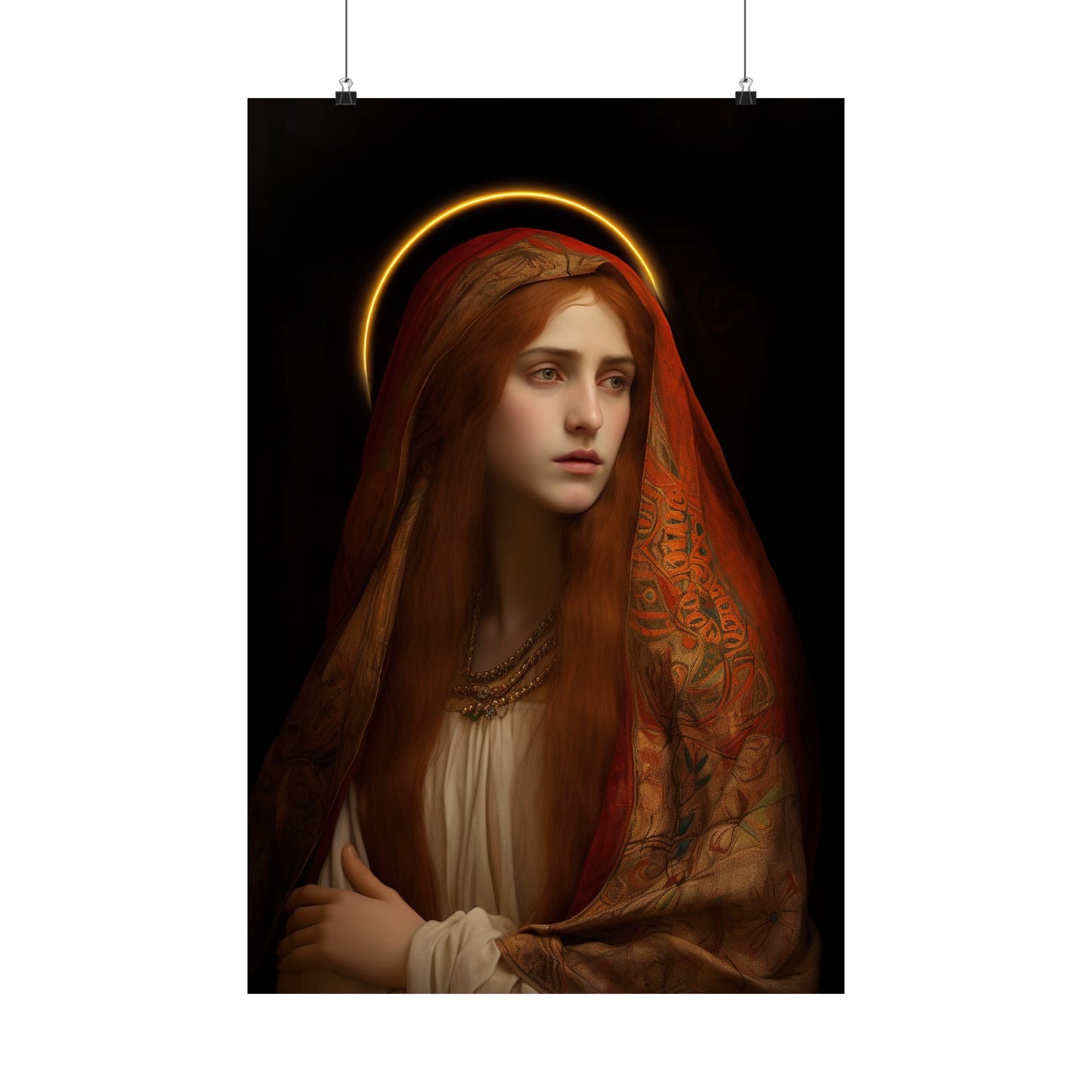 The Beloved Disciple - Mary Magdalene's Devotion Print - Sanctified Souls Print - Multiple Sizes - Premium Matte Vertical Posters