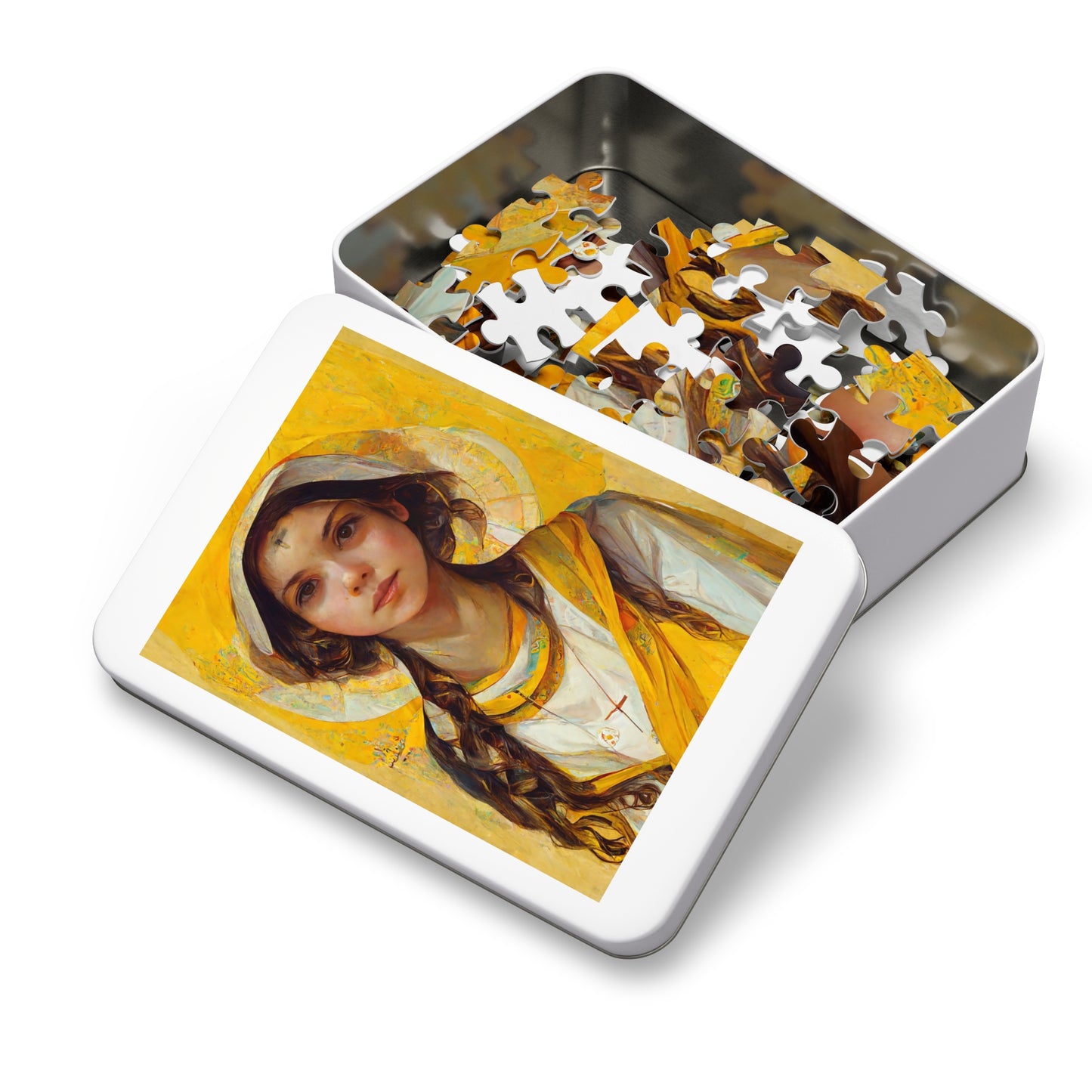 Saint Agatha - Puzzle and Keepsake Tin - Religious Jigsaw Puzzle (30, 110, 252, 500,1000-Piece) - Religious Puzzle - Patron Saint
