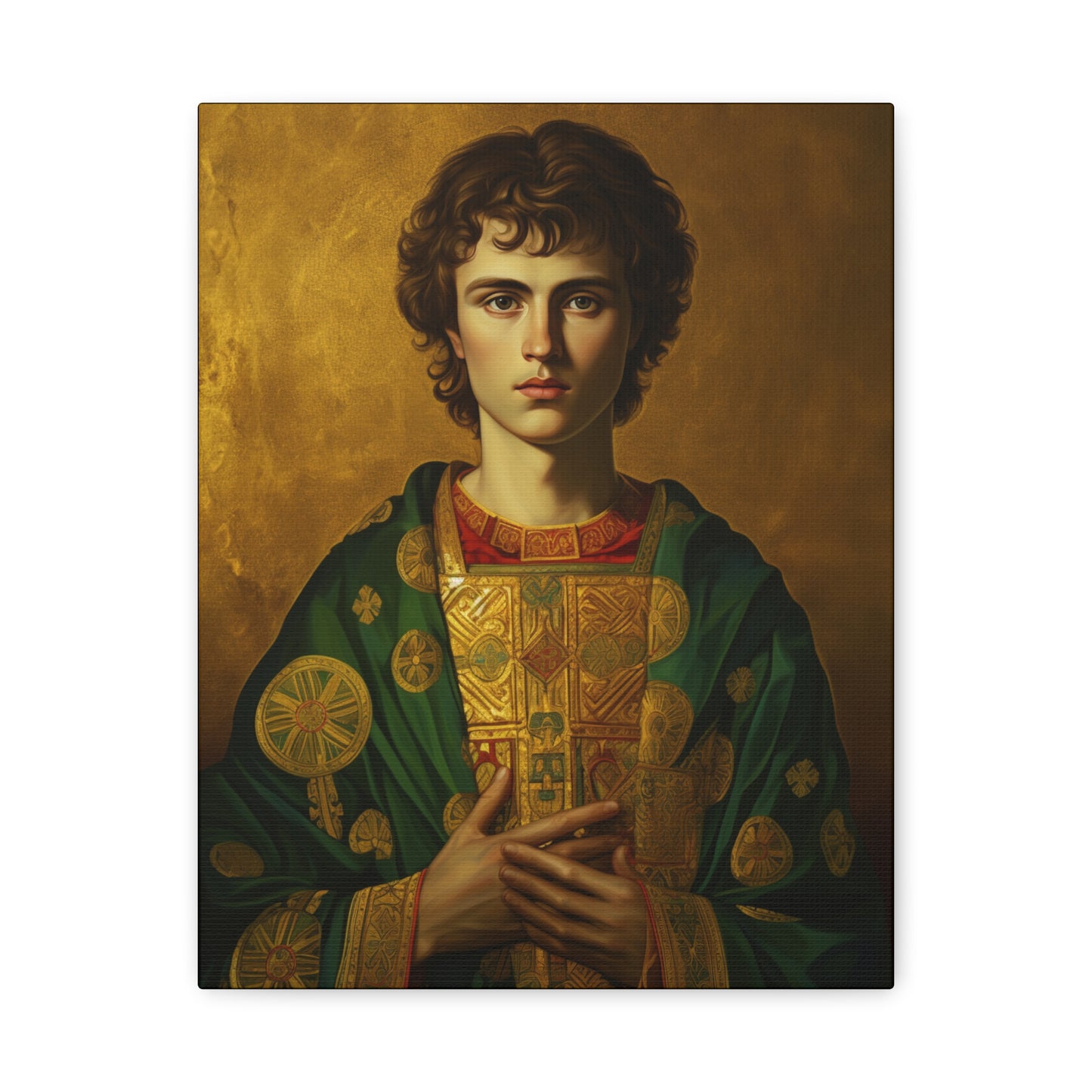 Saint Pantaleon Canvas Print - Multiple Sizes - Catholic Home art - Museum Wrapped Canvas - Sanctified Souls Print