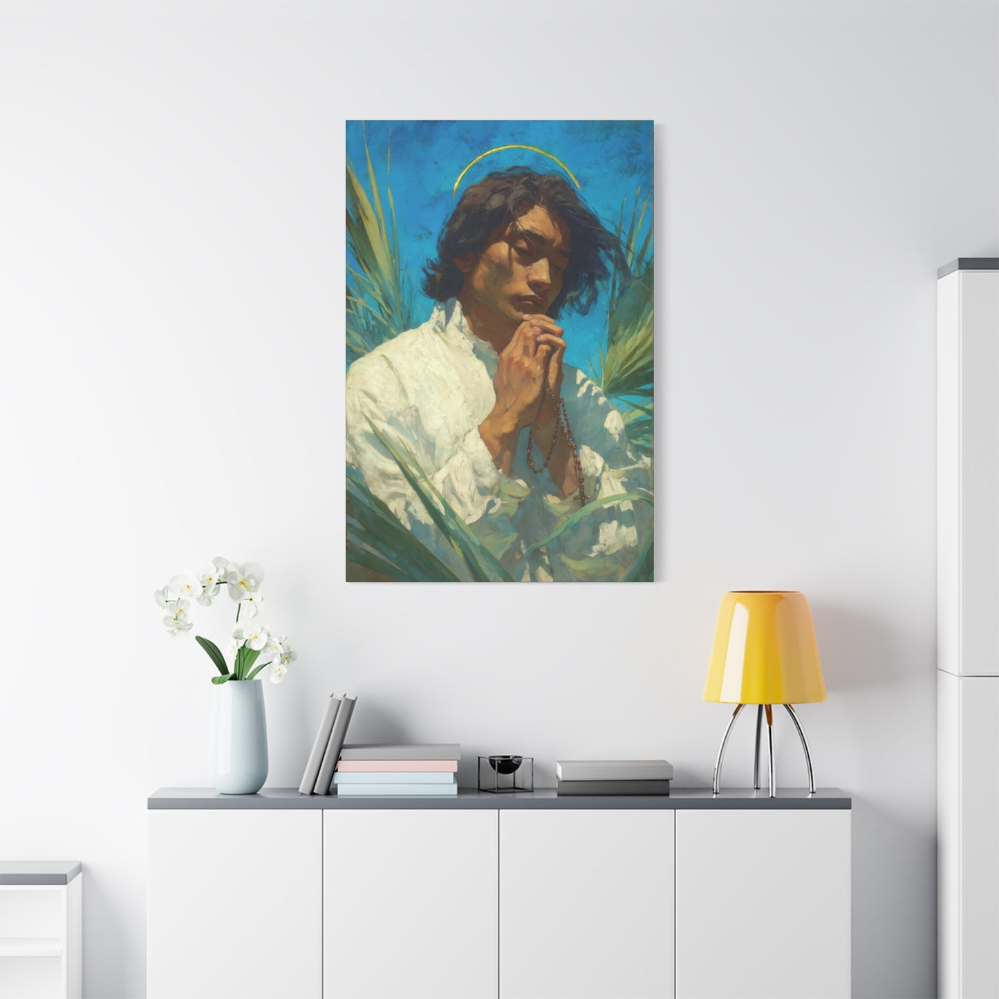 Saint Lorenzo Ruiz - Multiple Sizes - Catholic Home art - Museum Wrapped Canvas - Sanctified Souls Print - Catholic Martyr Art