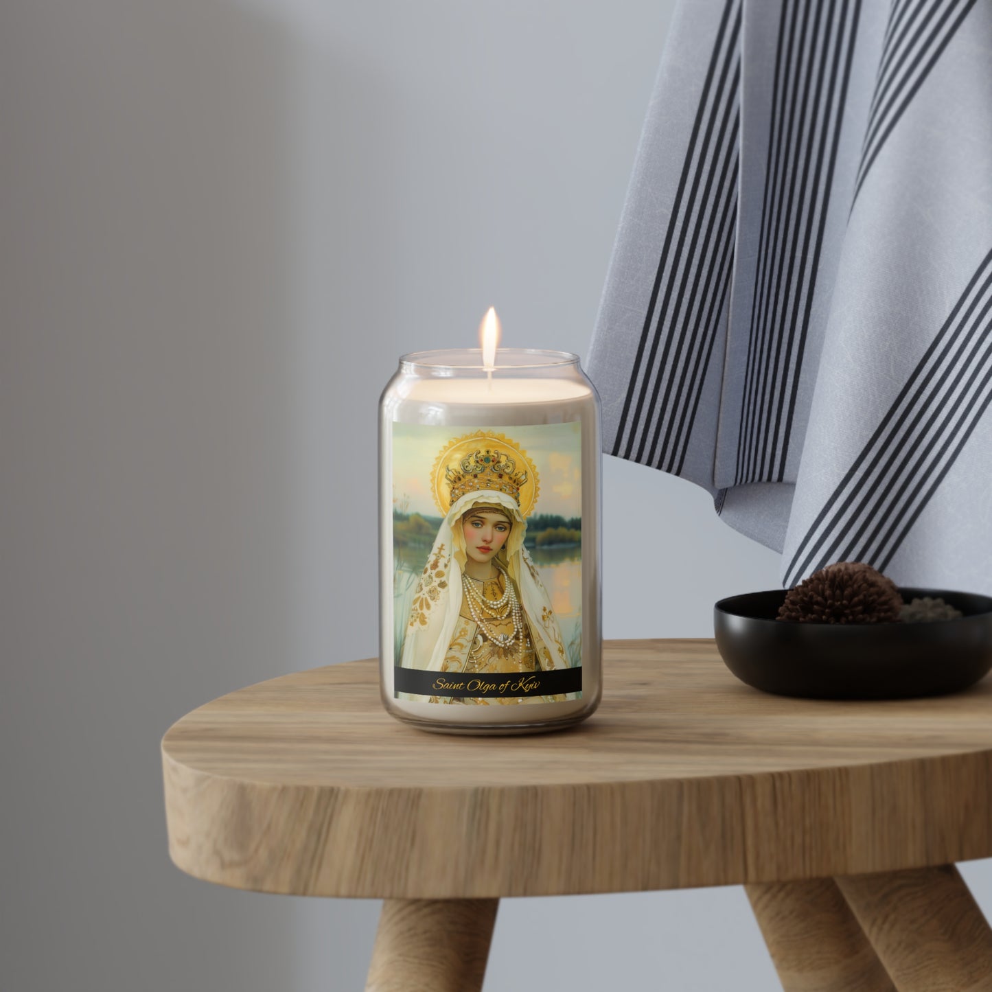 Saint Olga of Kyiv - Scented Prayer Candle, 13.75oz - Candle - Catholic Art - prayer room Scented Candle