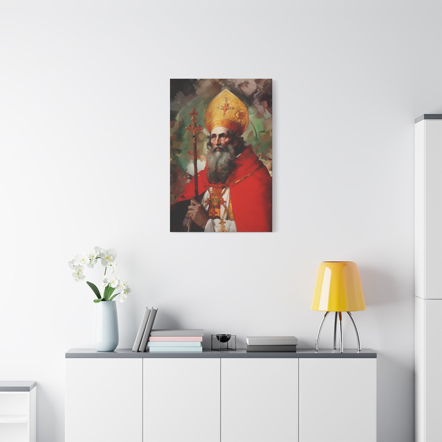 Saint Eusebius of Vercelli Canvas Print - Multiple Sizes - Catholic Home art - Museum Wrapped Canvas - Sanctified Souls Print