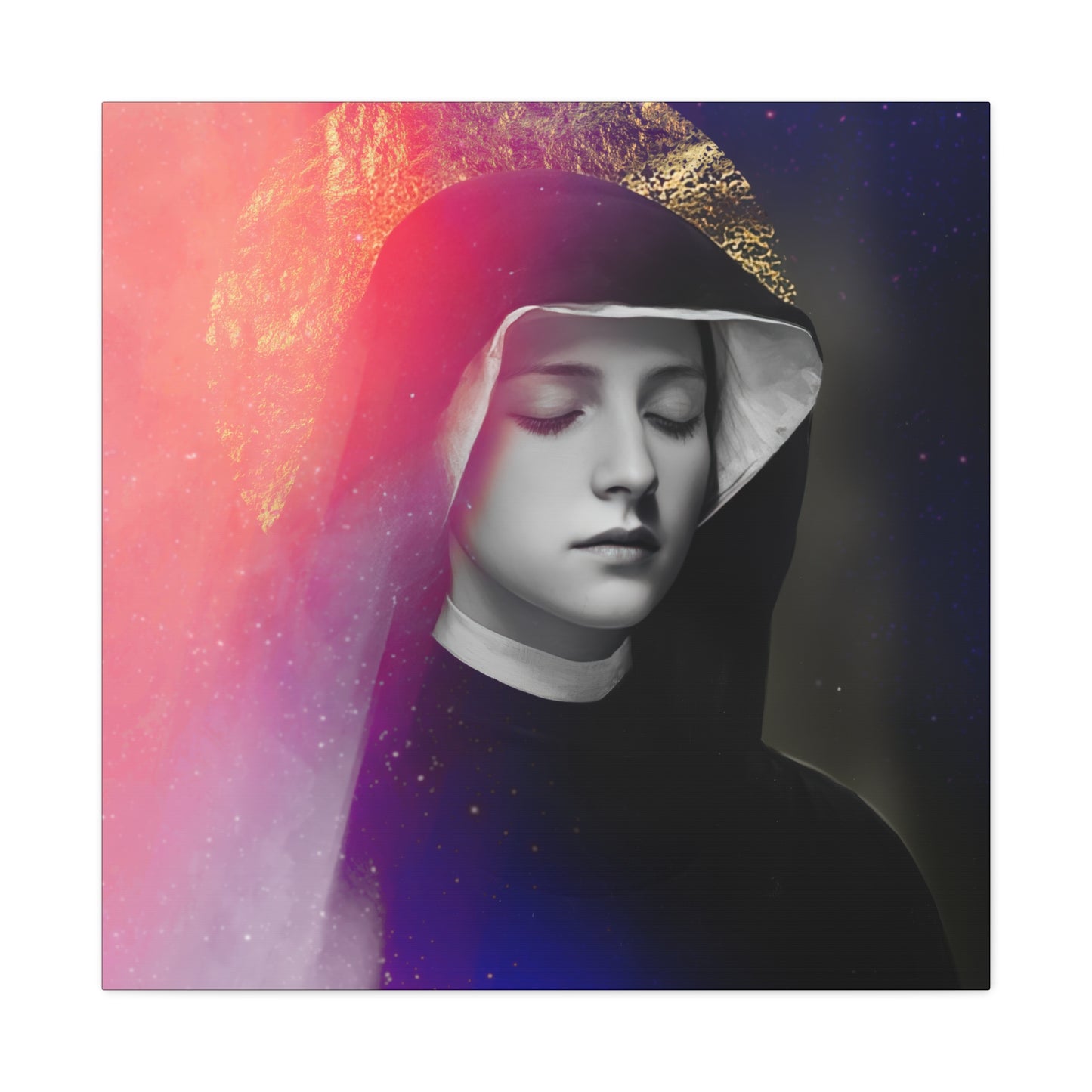 Saint Faustina Kowalska - Museum Wrapped Canvas - Sanctified Souls Print - Religious Art for your Home