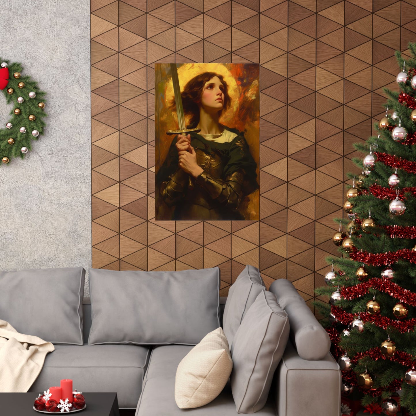 Portrait of Saint Joan of Arc Print - Sanctified Souls Print - Multiple Sizes - Premium Matte Vertical Posters