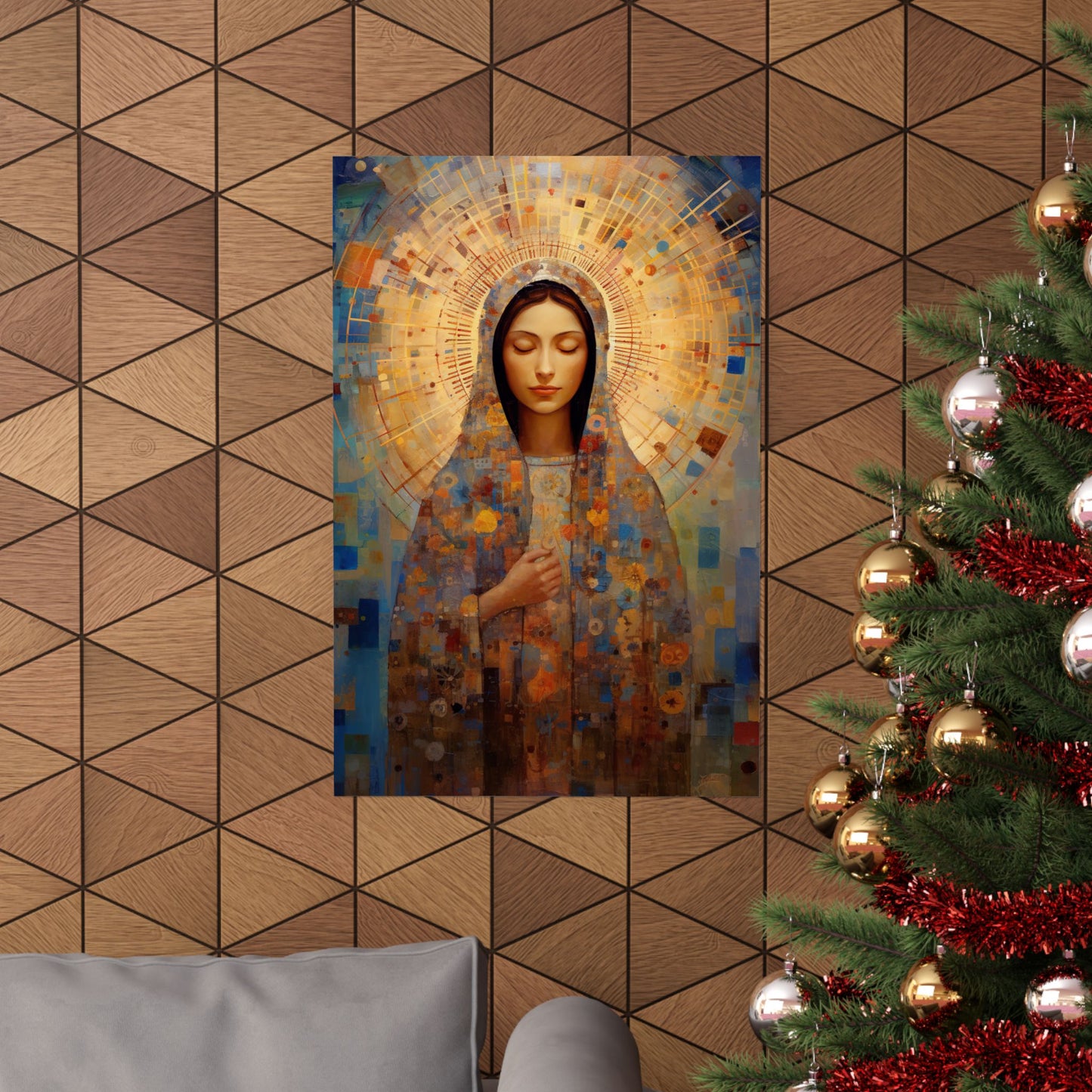 The Virgin of the Americas : Our Lady of Guadalupe - Sanctified Souls Print - Multiple Sizes - Premium Matte Vertical Posters
