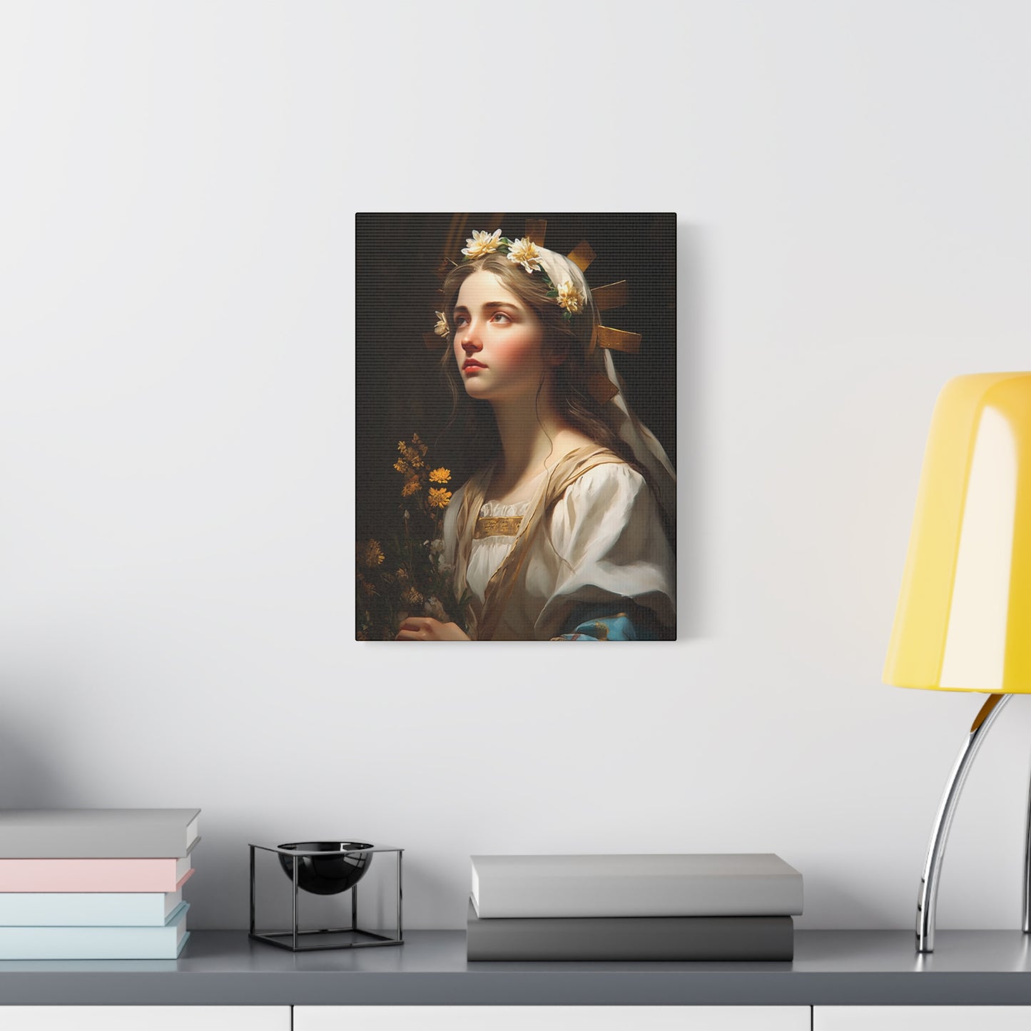 Saint Zita of Lucca - Museum Wrapped Canvas - Sanctified Souls Print - Religious Art for your Home