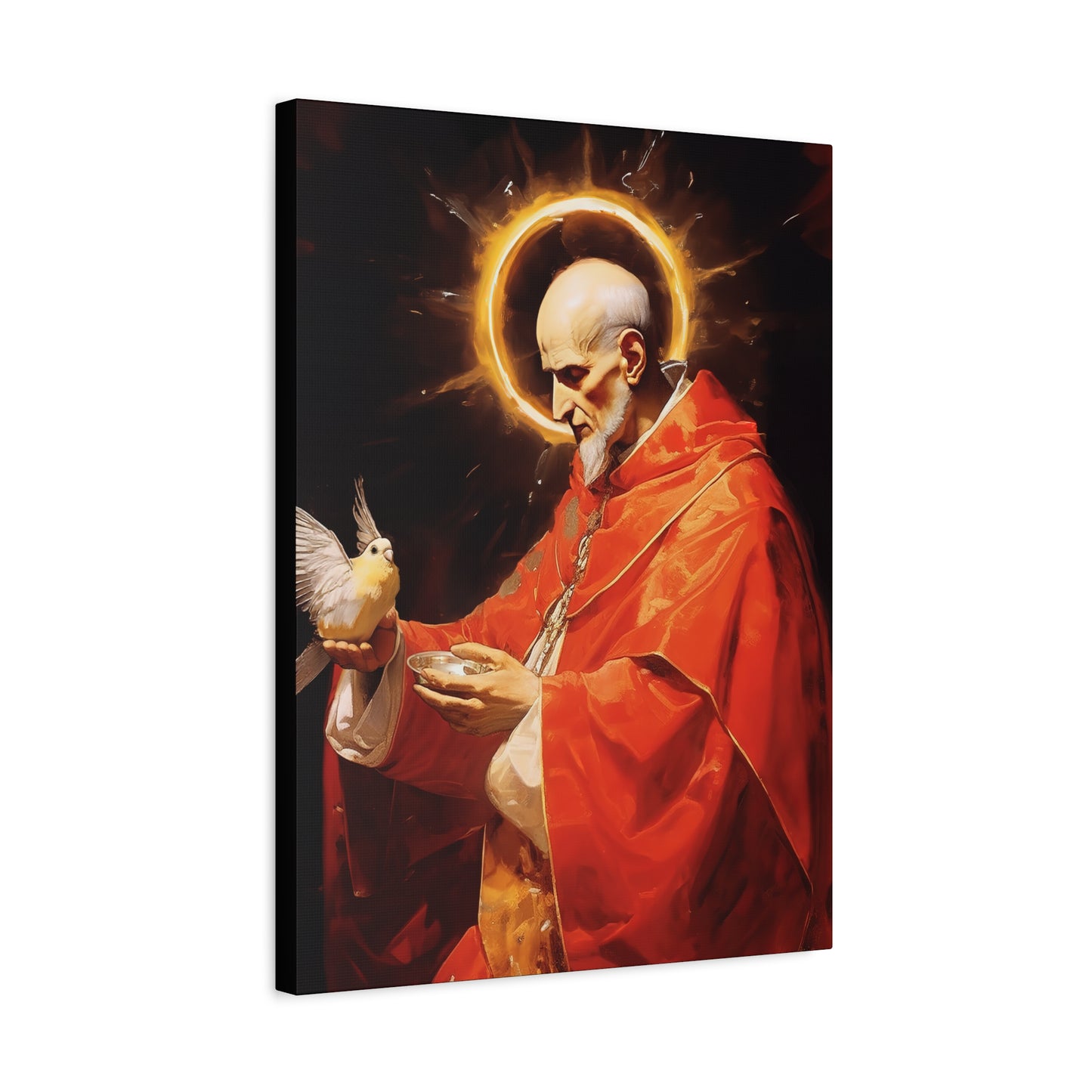 Pope Saint Gregory the Great - Museum Wrapped Canvas - Sanctified Souls Print - Religious Art for your Home