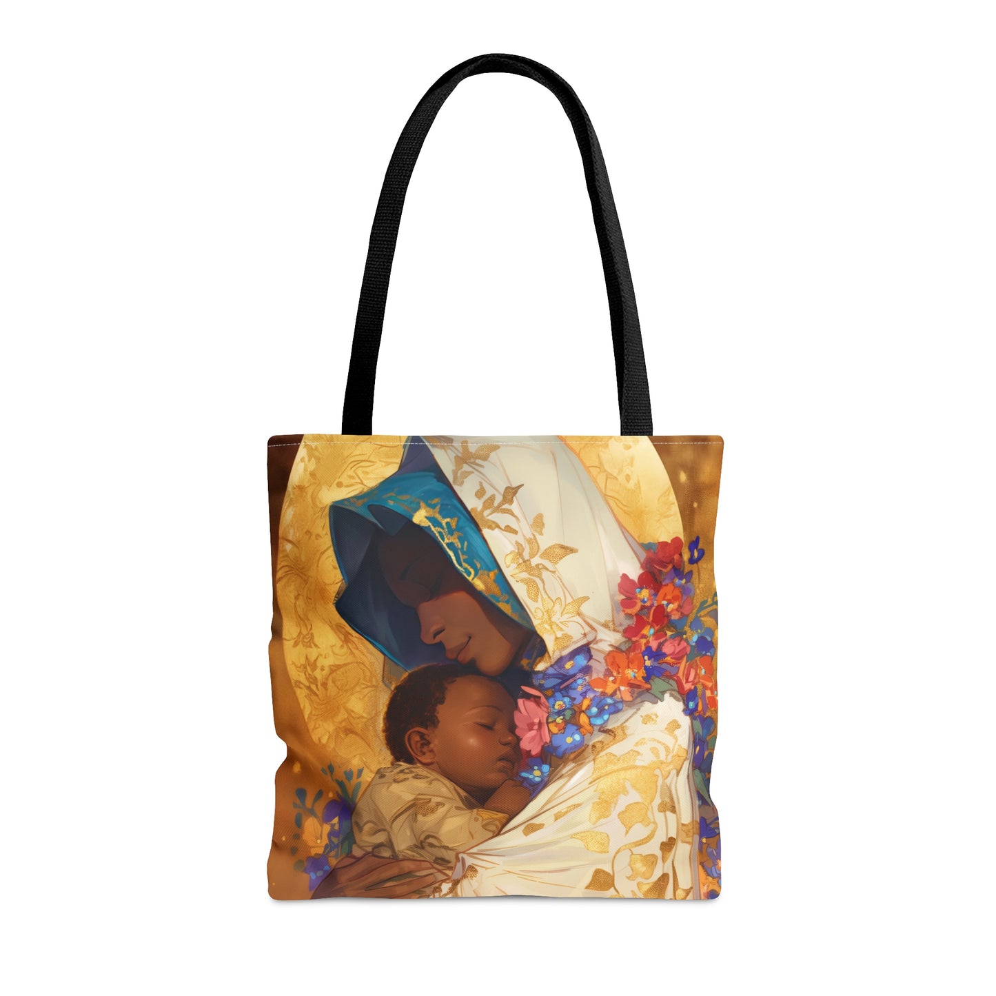 Divine Radiance- Our Lady of Kibeho's Blessing Tote Bag - Large Medium Small Faith Art Bag - Catholic Faith Purse - Religious Carry All