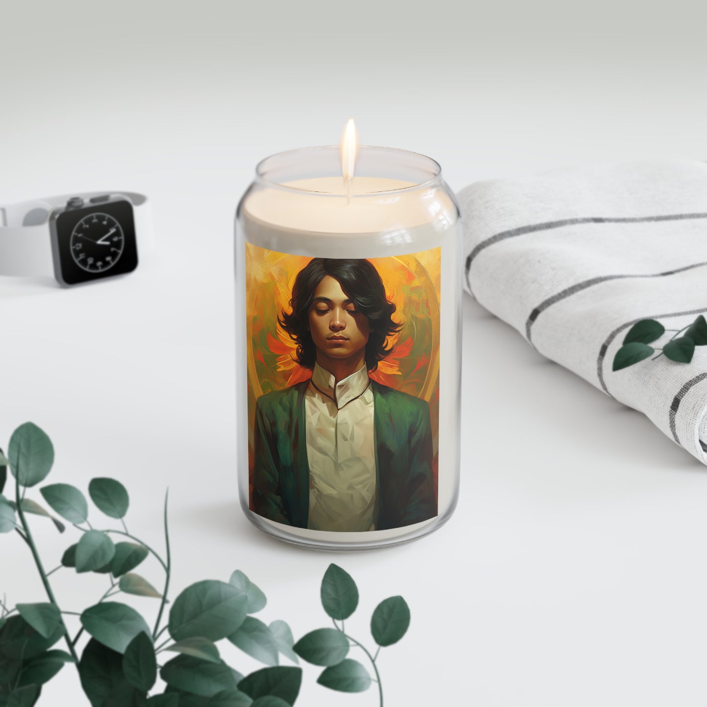Saint Lorenzo Ruiz - Scented Prayer Candle, 13.75oz - Tall Size - Religious Prayer Candle - Catholic Art