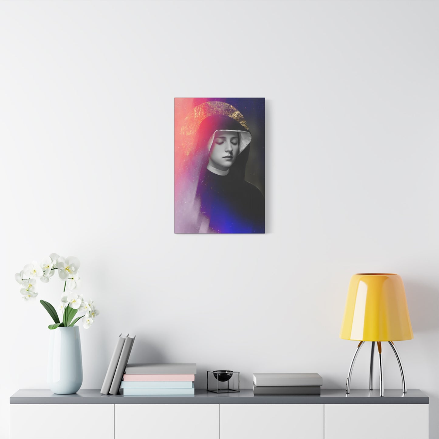 Saint Faustina Kowalska - Museum Wrapped Canvas - Sanctified Souls Print - Religious Art for your Home