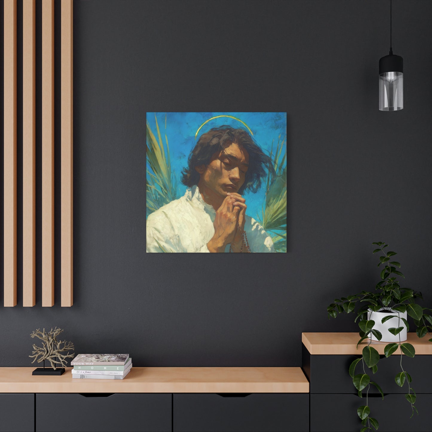Saint Lorenzo Ruiz - Multiple Sizes - Catholic Home art - Museum Wrapped Canvas - Sanctified Souls Print - Catholic Martyr Art