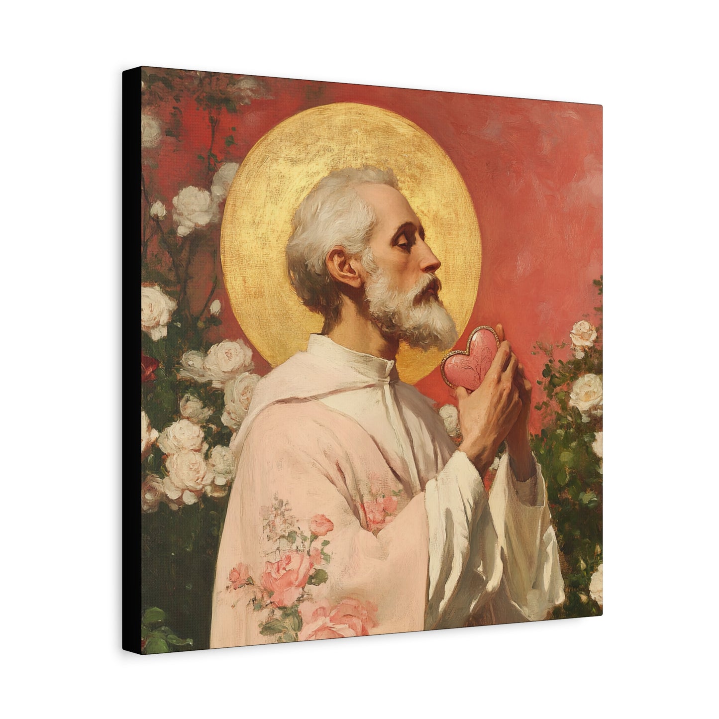 Saint Valentine - Multiple Sizes - Catholic Home art - Museum Wrapped Canvas - Sanctified Souls Print - Catholic Saint Art