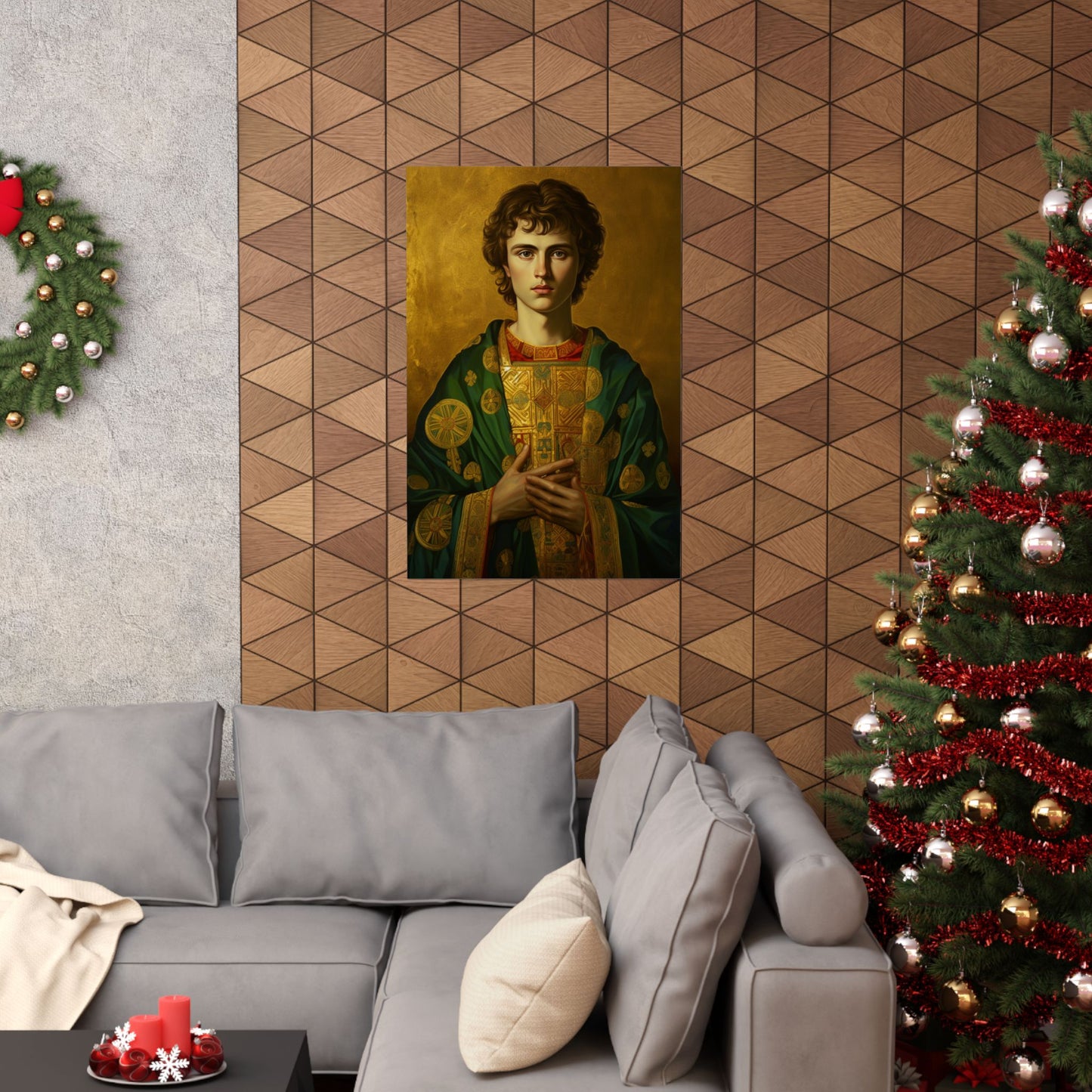 Saint Pantaleon - Sanctified Souls Print - Multiple Sizes - Premium Matte Vertical Posters - Religious Art for the home