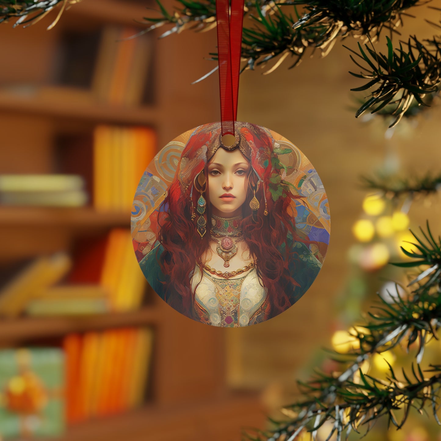 Saint Margaret of Antioch Metal Ornament - Religious Holiday Christmas Ornament and Keepsake - Double sided - Faith Based - Sanctified Souls