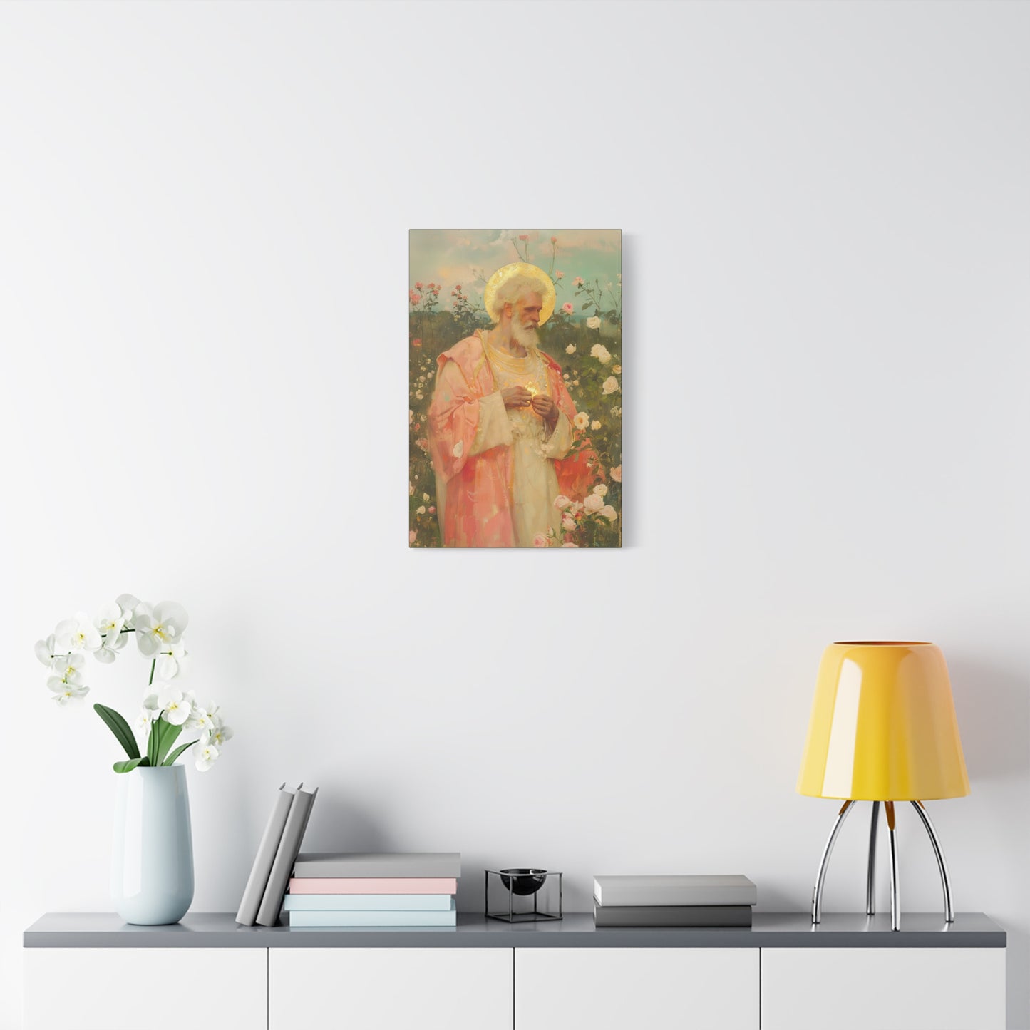 Saint Valentine - Multiple Sizes - Catholic Home art - Museum Wrapped Canvas - Sanctified Souls Print - Catholic Saint Art