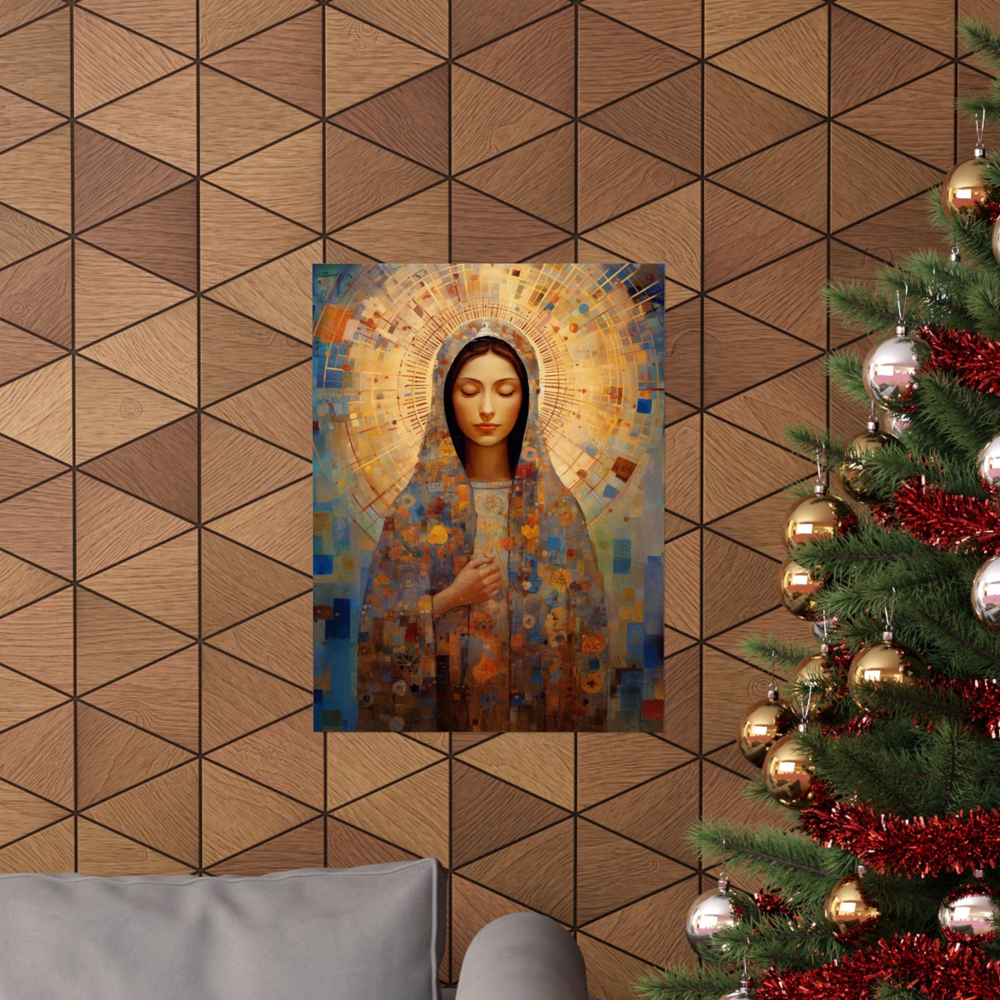 The Virgin of the Americas : Our Lady of Guadalupe - Sanctified Souls Print - Multiple Sizes - Premium Matte Vertical Posters