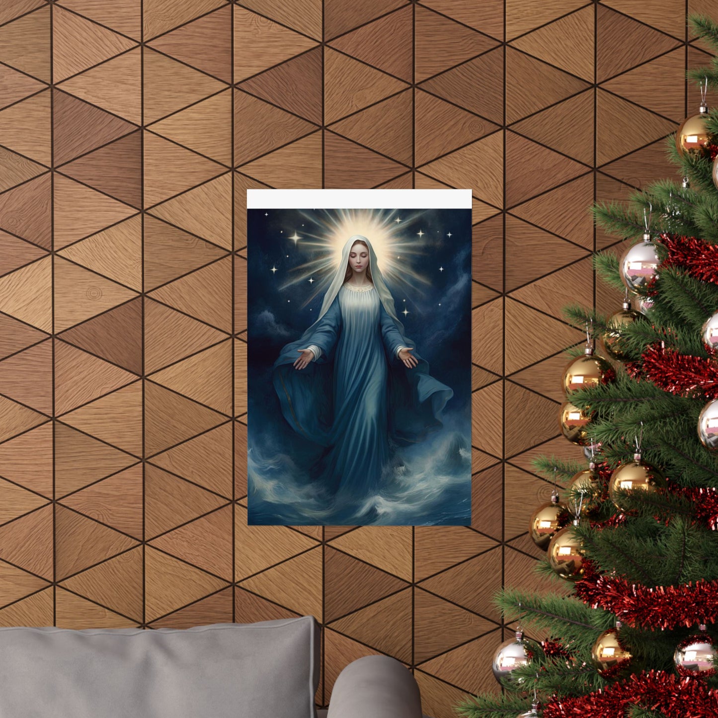 Our Lady, Star of the Sea - Sanctified Souls Print - Multiple Sizes - Premium Matte Vertical Posters - Stella Maris Print