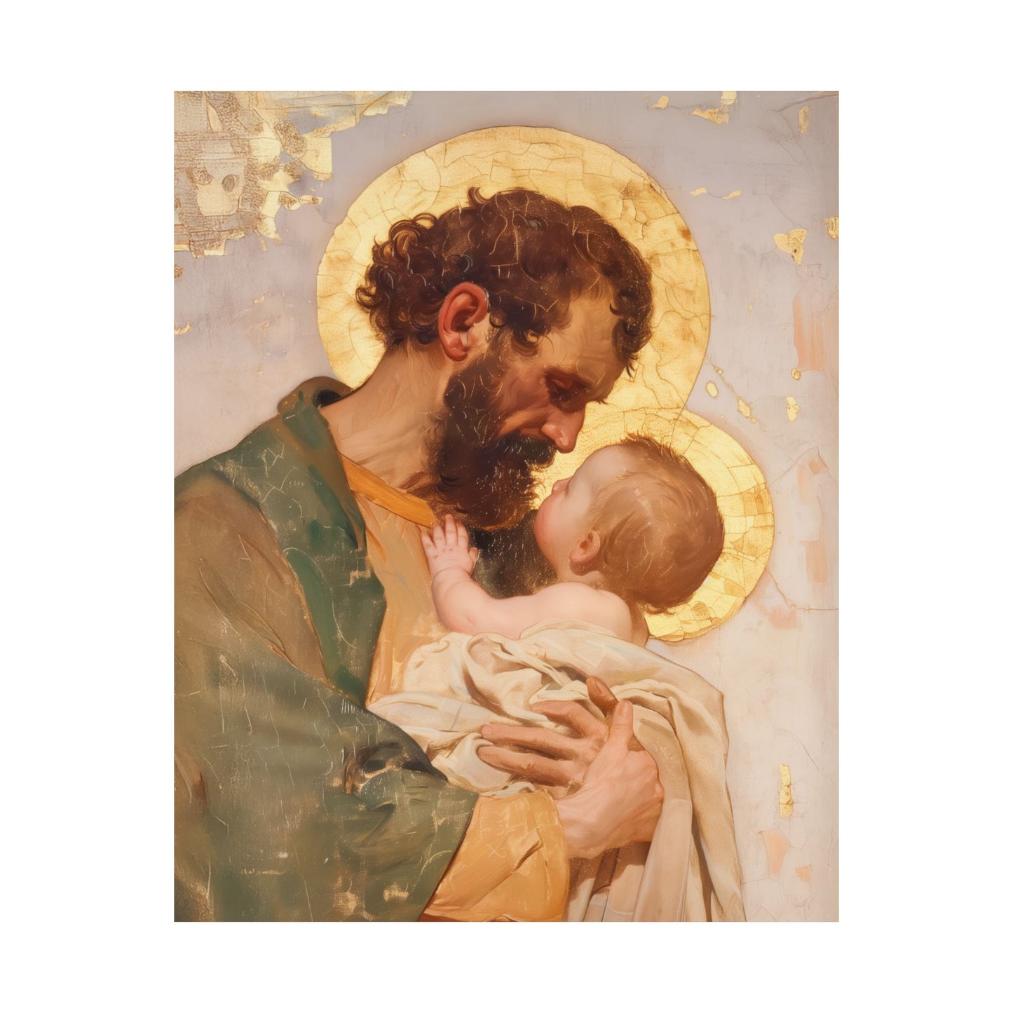 Saint Joseph, Pillar of the Holy Family - Sanctified Souls Print - Multiple Sizes - Premium Matte Vertical Posters - Sister Saints