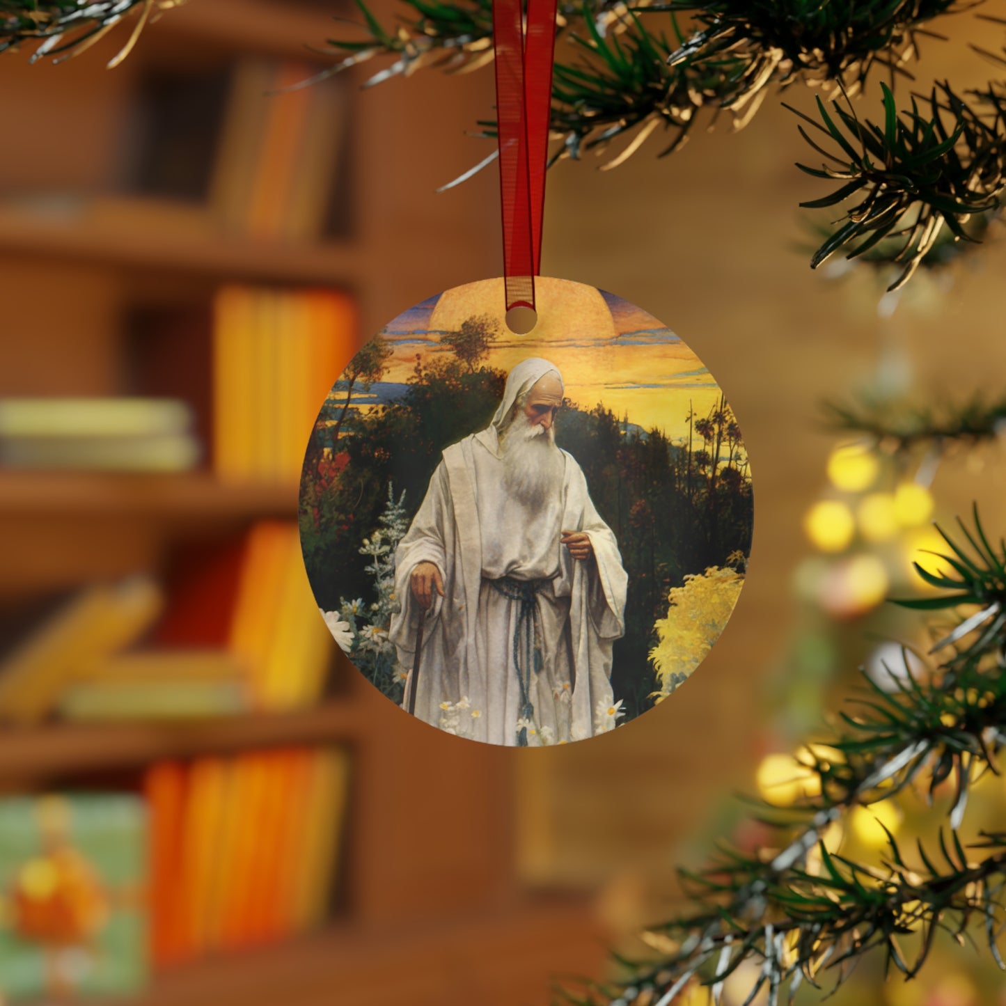 Saint Phocas the Gardener Ornament - Religious Holiday Christmas Ornament and Keepsake - Double sided Keepsake Religious Ornament