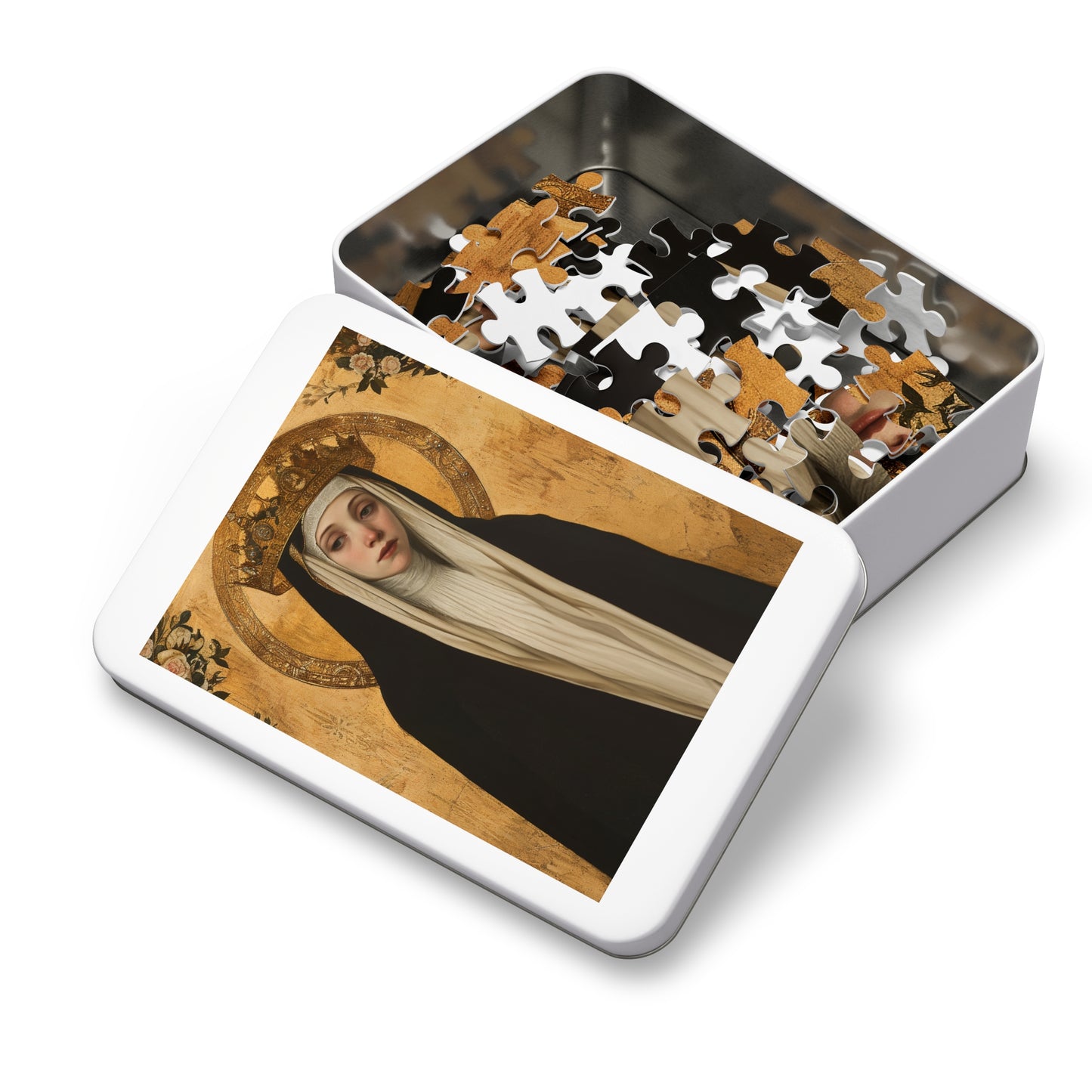 Saint Margaret of Hungary - Puzzle and Keepsake Tin - Religious Jigsaw Puzzle (30, 110, 252, 500,1000-Piece) - Religious Puzzle