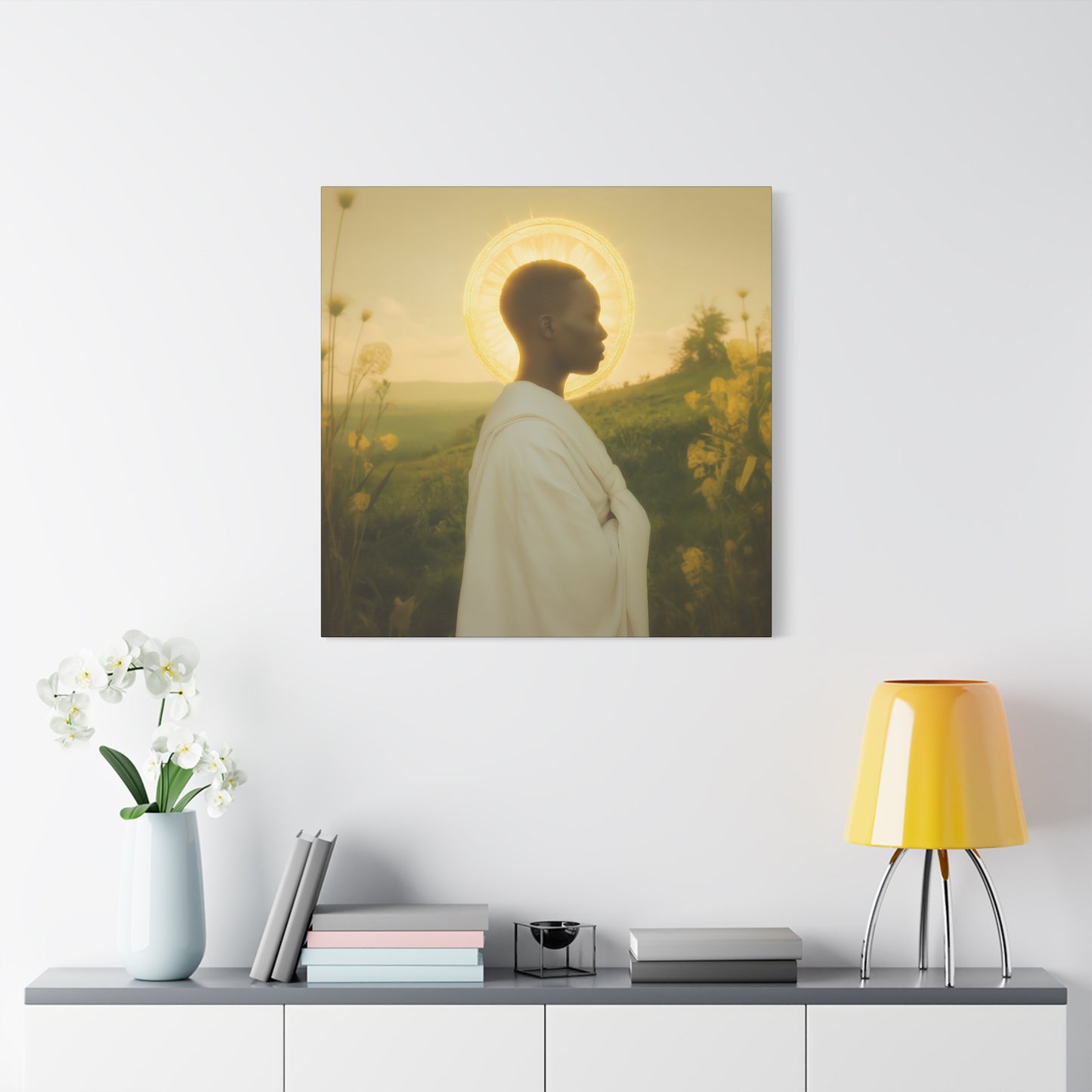 Saint Charles Lwanga - Museum Wrapped Canvas - Sanctified Souls Print - Religious Art for your Home - Catholic Patron Saint Art