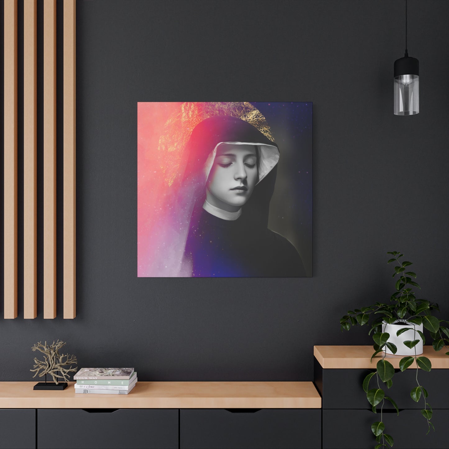 Saint Faustina Kowalska - Museum Wrapped Canvas - Sanctified Souls Print - Religious Art for your Home