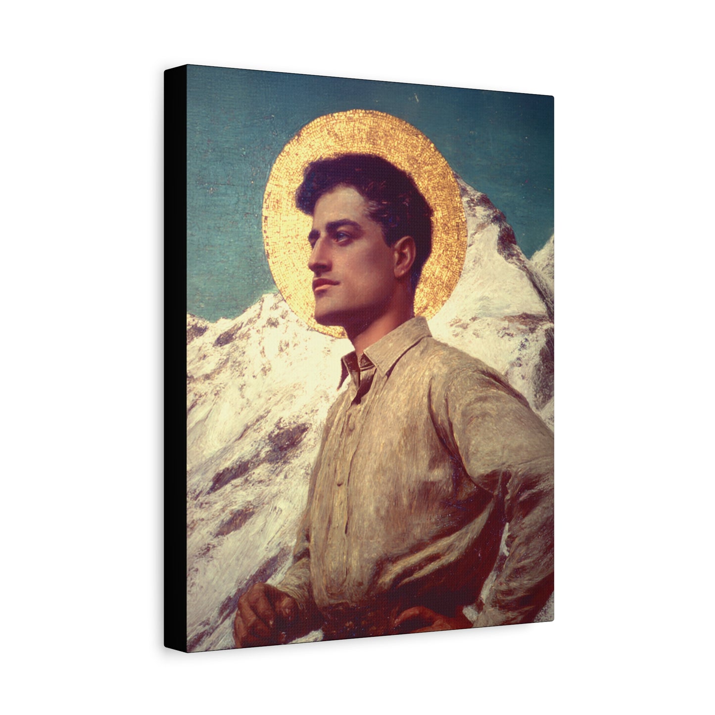 Saint Pier Giorgio Frassati - Museum Wrapped Canvas - Sanctified Souls Print - Religious Art for your Home - Catholic Patron Saint Art