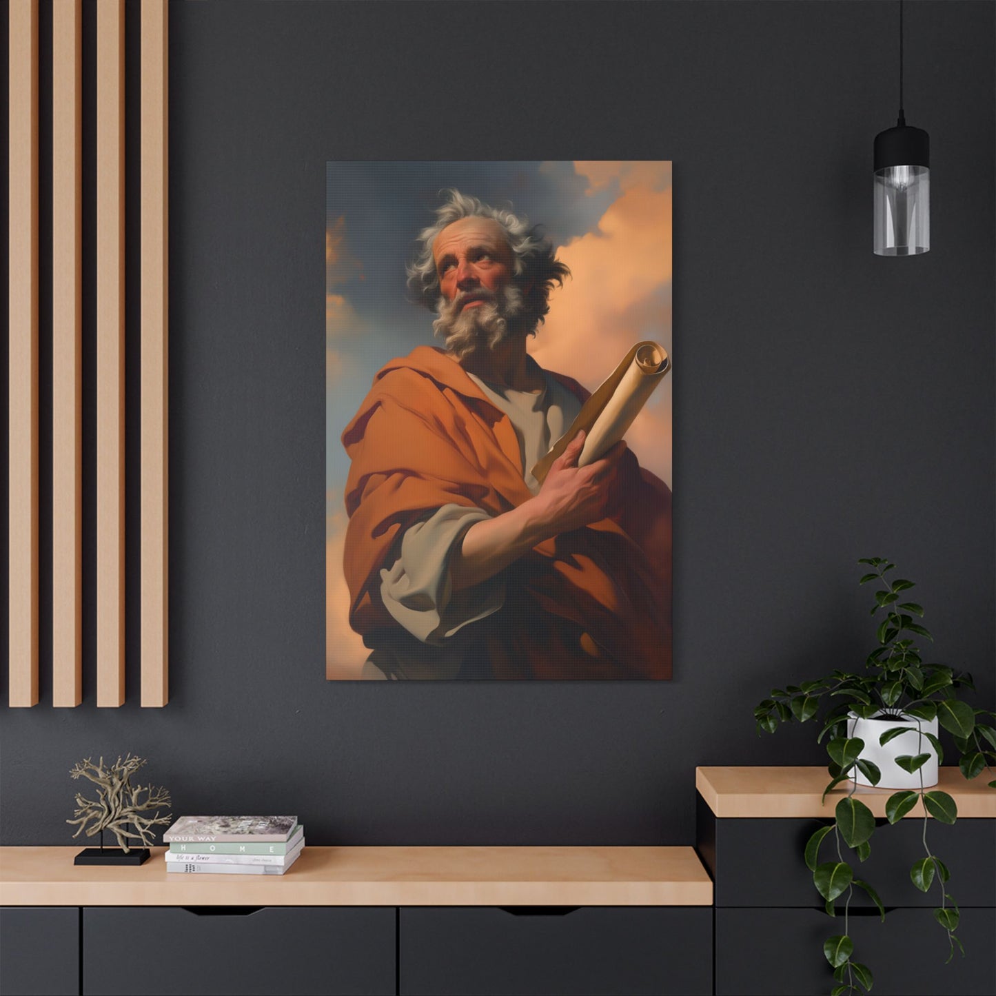 Saint Paul the Apostle- Wrapped Canvas Print - Multiple Sizes - Catholic Home art Matte Canvas, Stretched