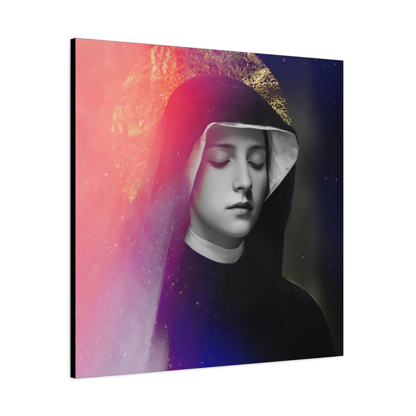 Saint Faustina Kowalska - Museum Wrapped Canvas - Sanctified Souls Print - Religious Art for your Home