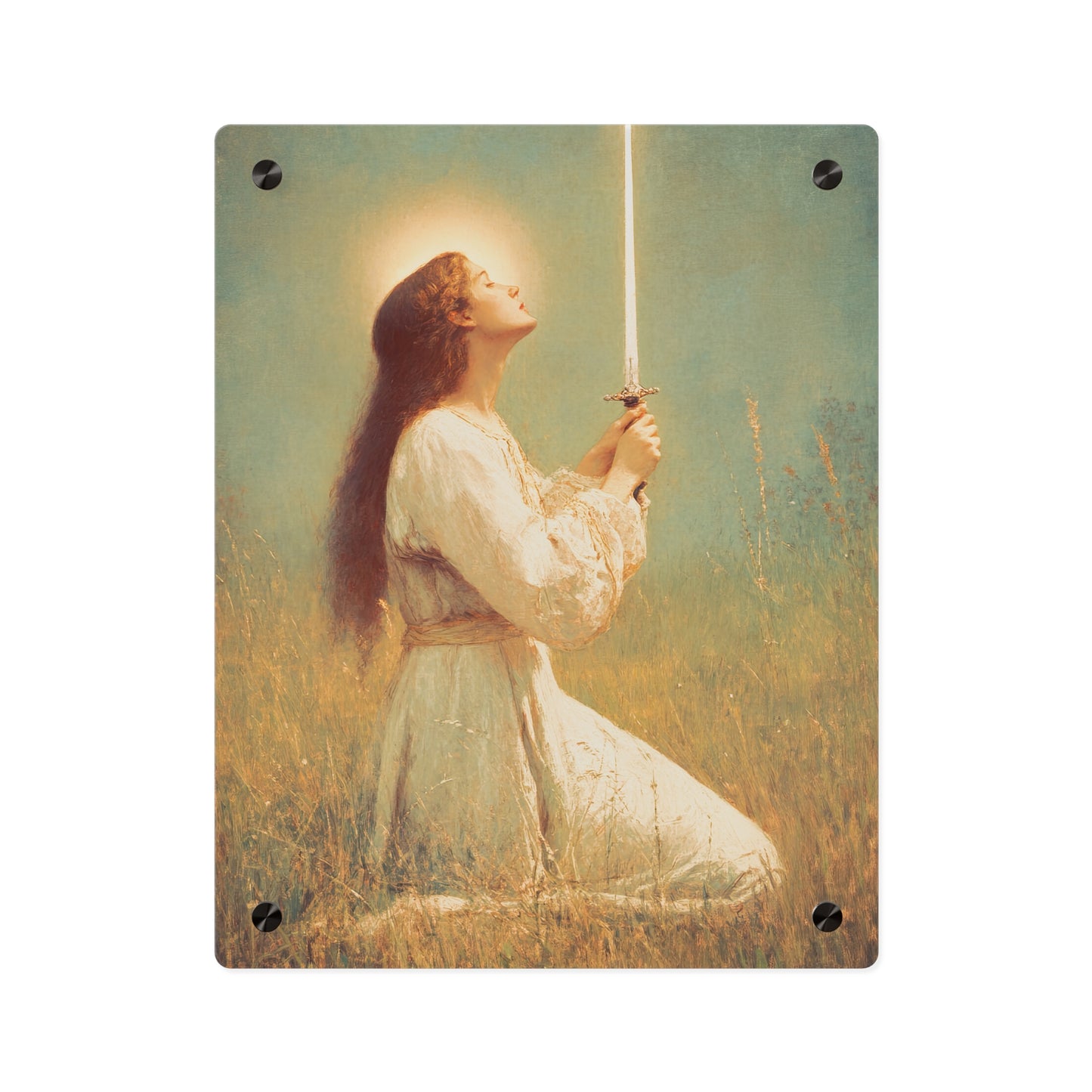 Saint Joan of Arc Wall Art Panel - Ready to Hang Acrylic Print - Catholic Saint Art - Patron Saint Print - No Frame needed