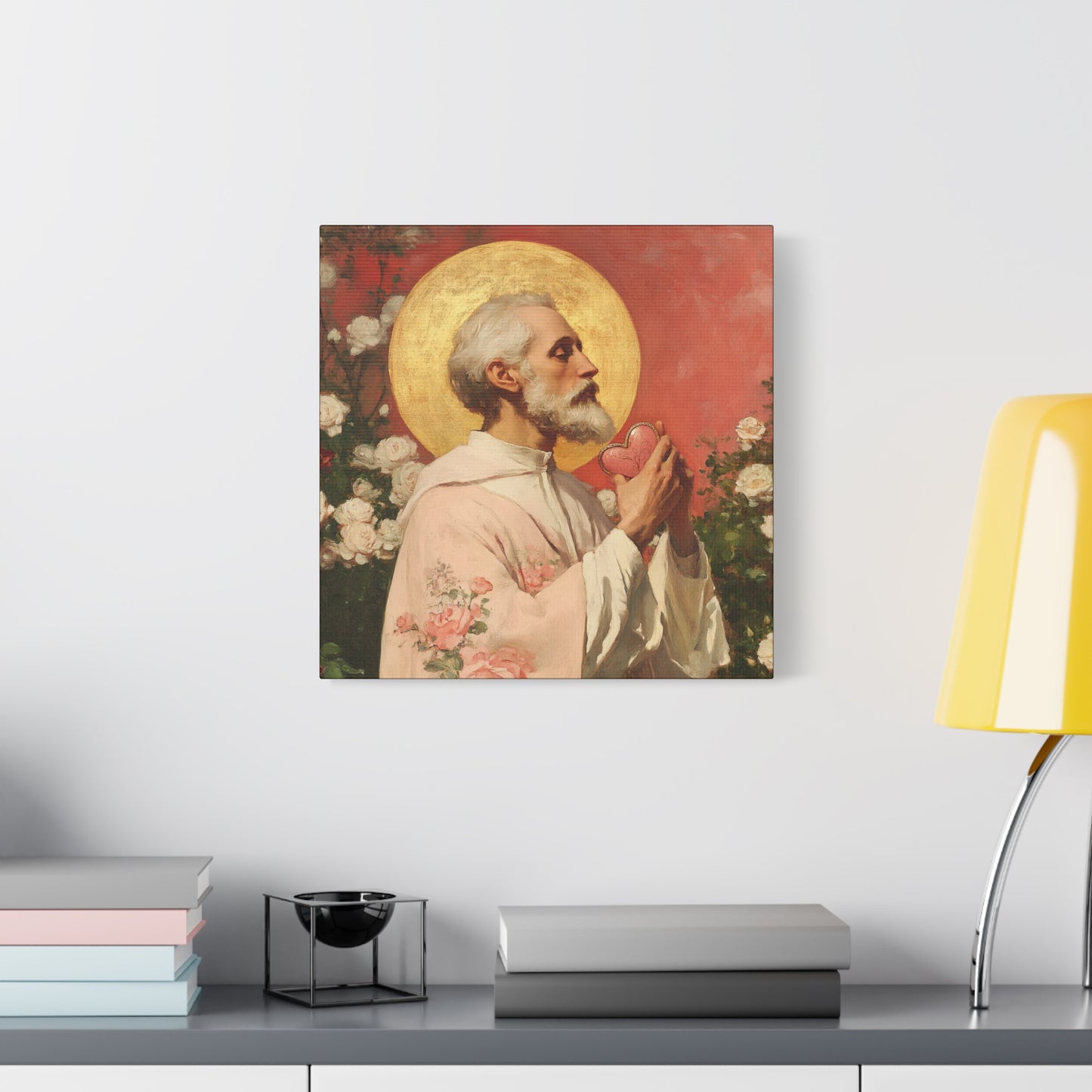 Saint Valentine - Multiple Sizes - Catholic Home art - Museum Wrapped Canvas - Sanctified Souls Print - Catholic Saint Art