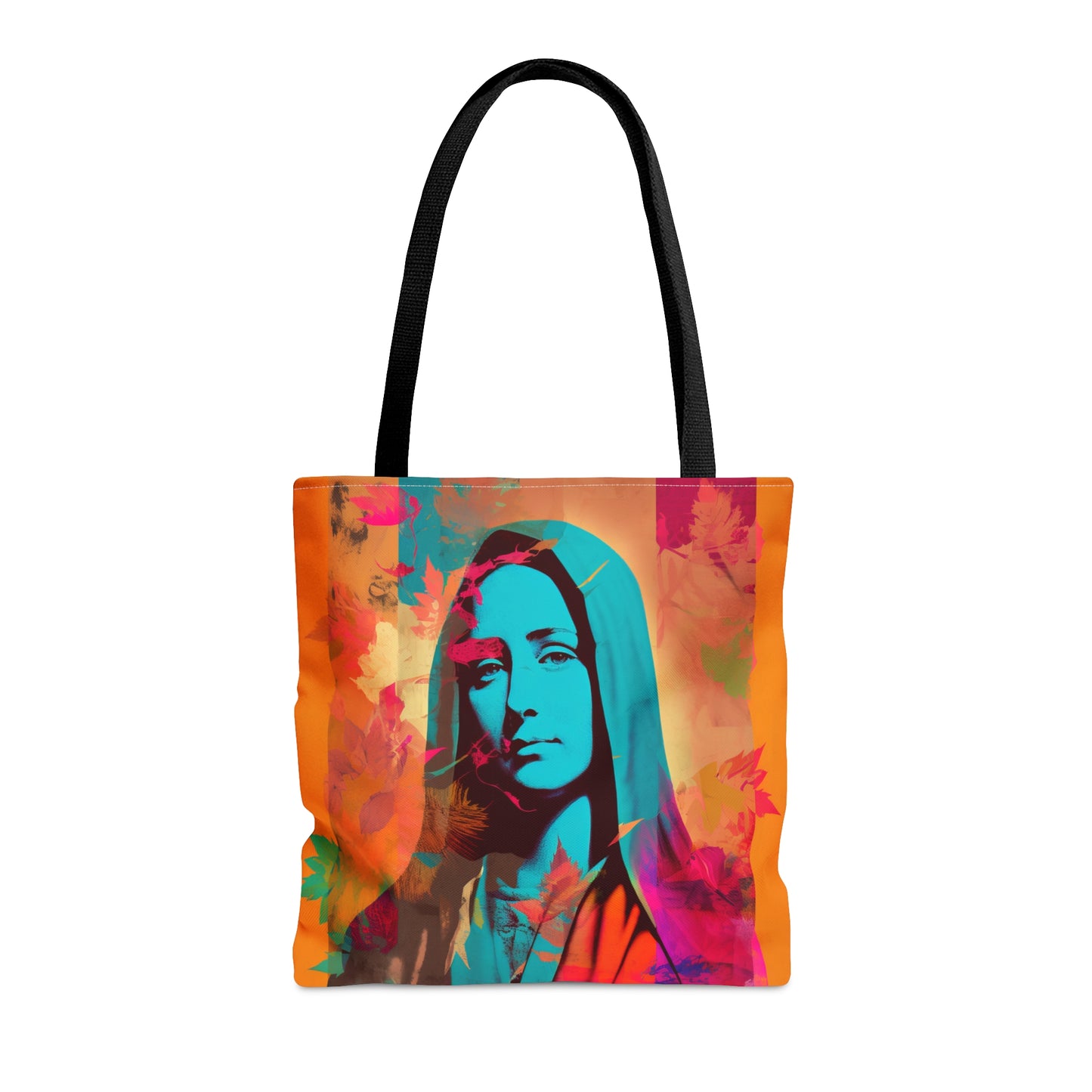 Mary Mother of God Tote Bag - Catholic faith inspired carry-all purse - day to day bag - Mary the Blessed Virgin - Double Sided