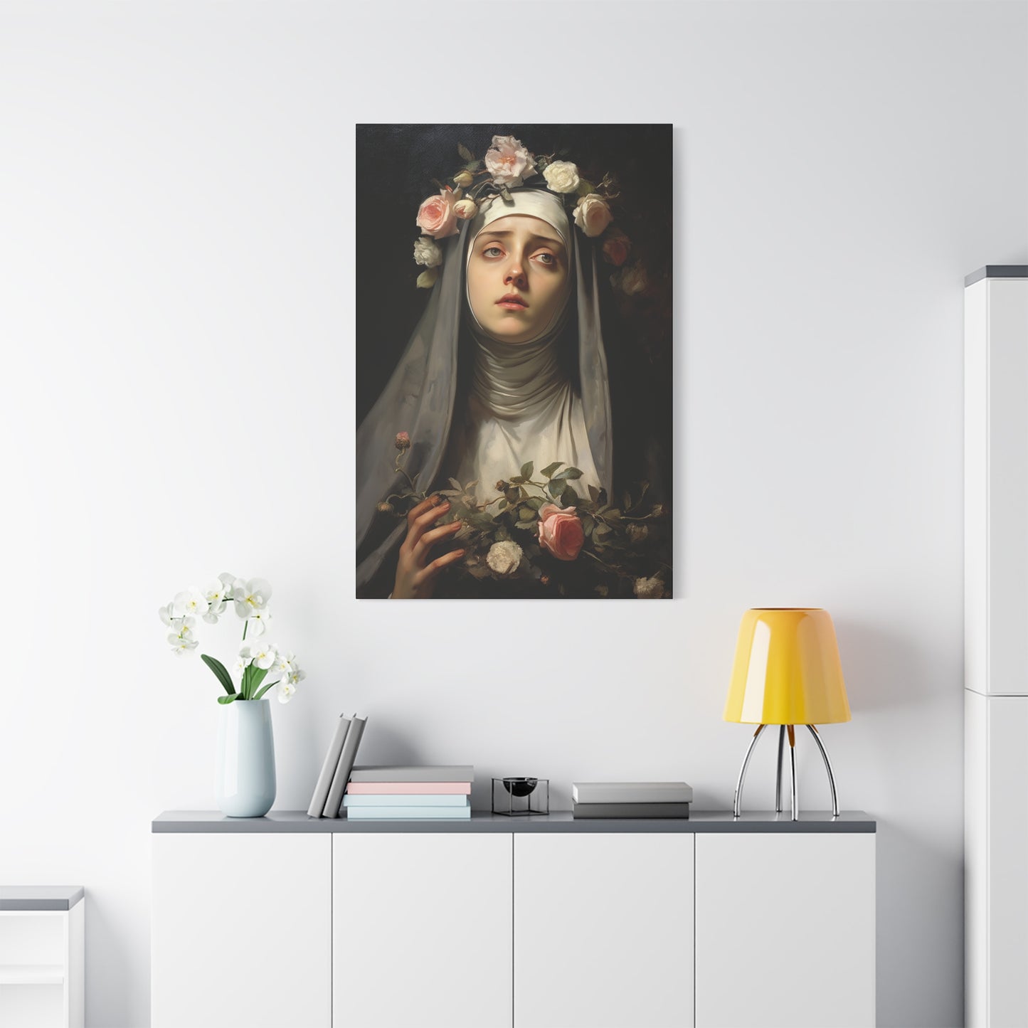 Saint Rose of Lima Canvas Print - Multiple Sizes - Catholic Home art - Museum Wrapped Canvas - Sanctified Souls Print
