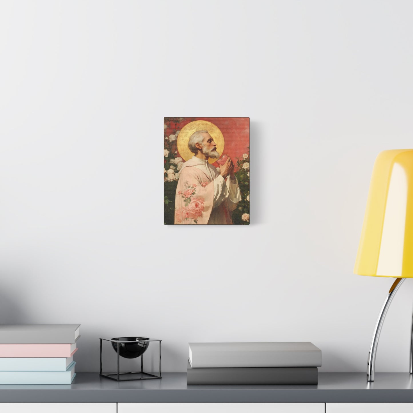 Saint Valentine - Multiple Sizes - Catholic Home art - Museum Wrapped Canvas - Sanctified Souls Print - Catholic Saint Art