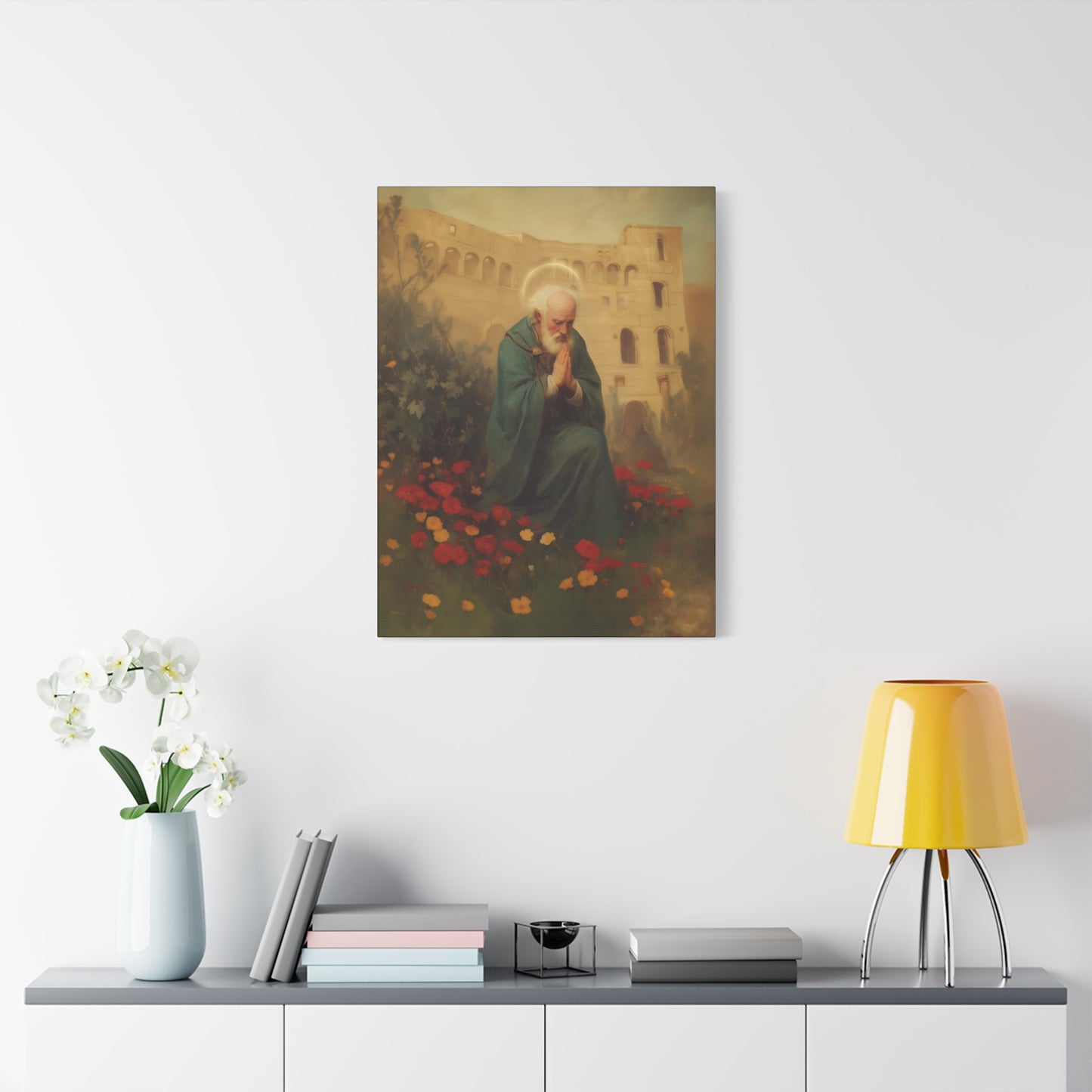 Saint Cyprian - Multiple Sizes - Catholic Home art - Museum Wrapped Canvas - Sanctified Souls Print - Catholic Martyr Art