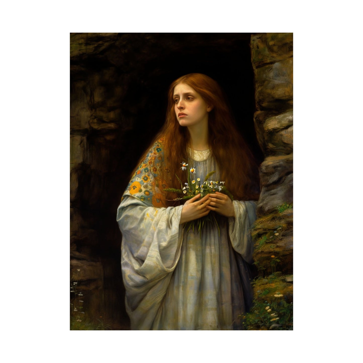 Saint Mary Magdalene : Witness to Resurrection Print - Sanctified Souls Print - Multiple Sizes - Premium Matte Vertical Posters