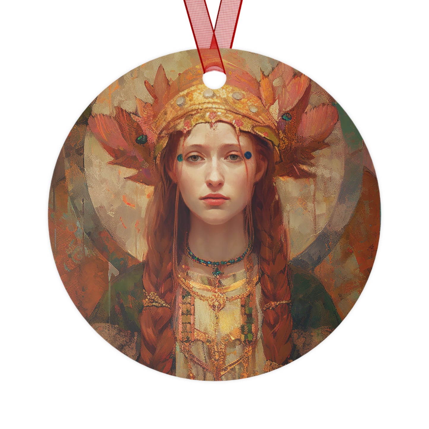 Saint Margaret of Scotland - Religious Holiday Christmas Ornament and Keepsake - Double sided Keepsake Religious Ornament