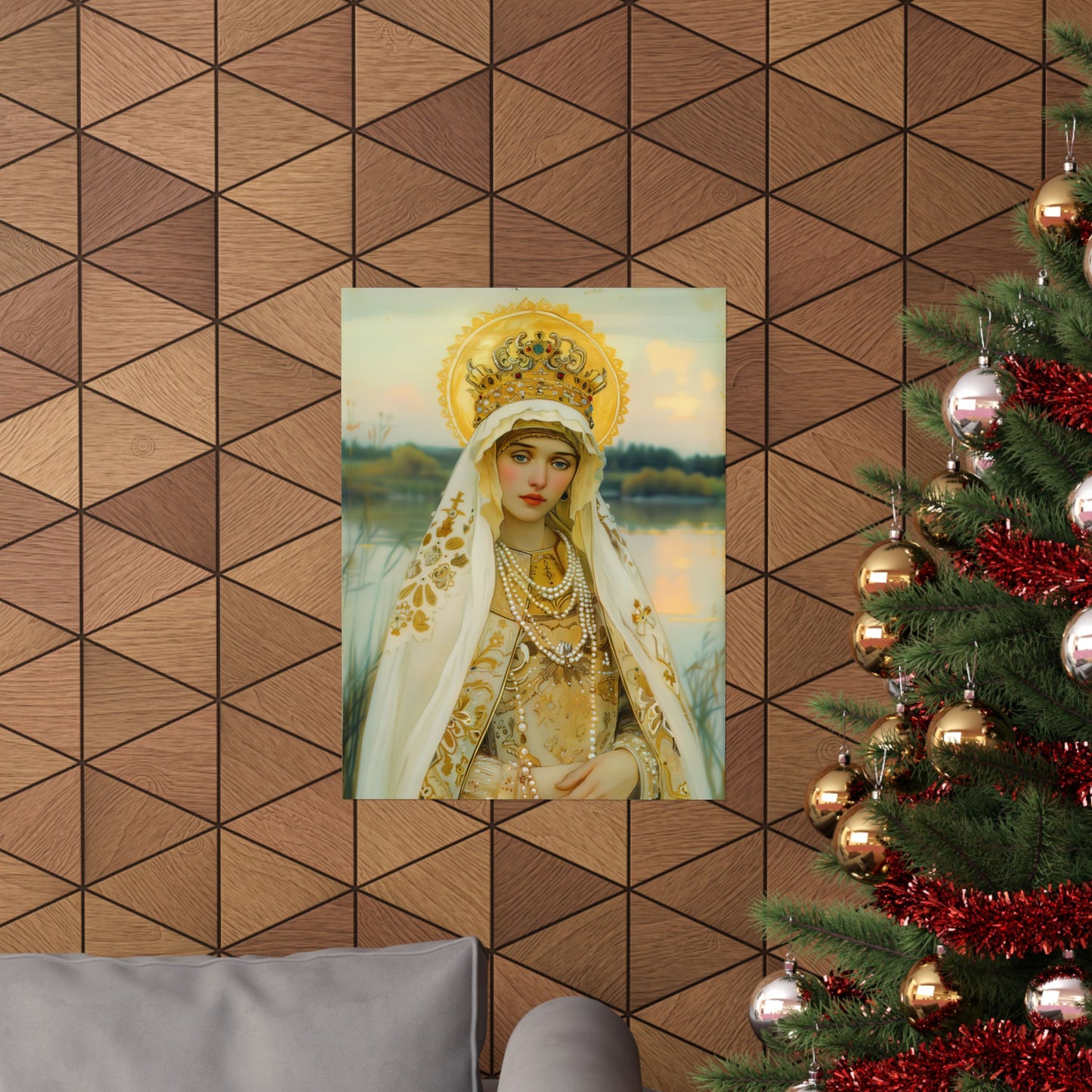 Saint Olga of Kyiv - Sanctified Souls Print - Multiple Sizes - Premium Posters - Catholic Art - Christian painting