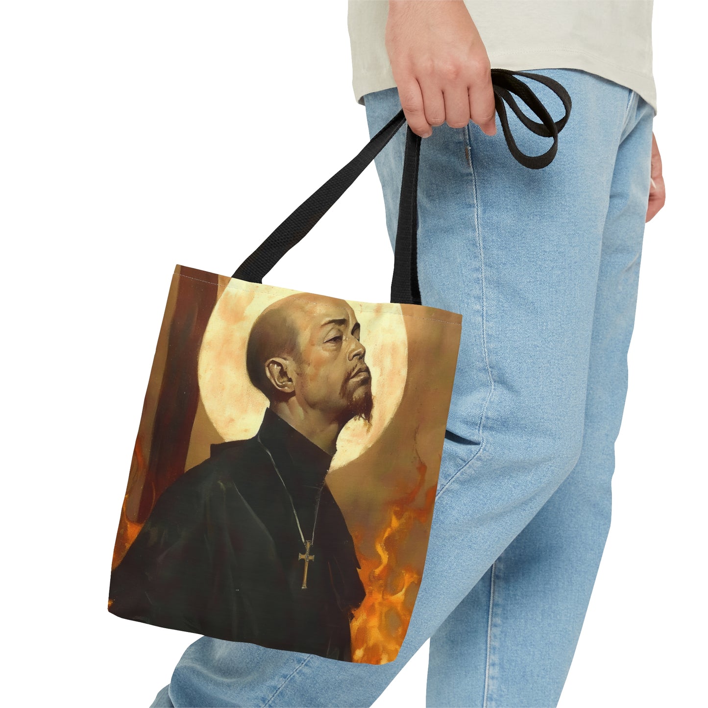 Blessed Thomas Tsughi Tote Bag - Large Medium Small Faith Art Bag - Catholic Faith Purse - Religious - Reusable - Prayer Bag