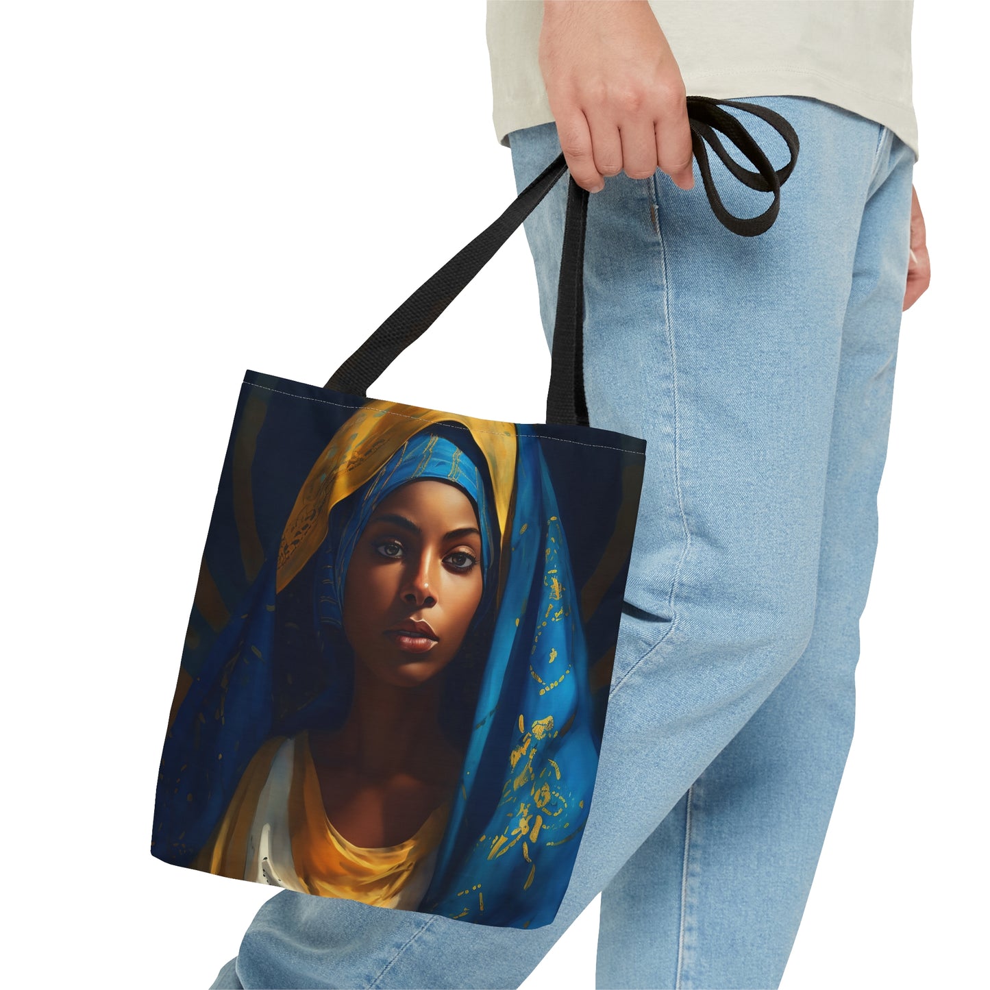 Mary the Blessed Virgin Tote Bag - Catholic faith inspired carry-all purse - day to day bag - Mary the Blessed Virgin - Double Sided