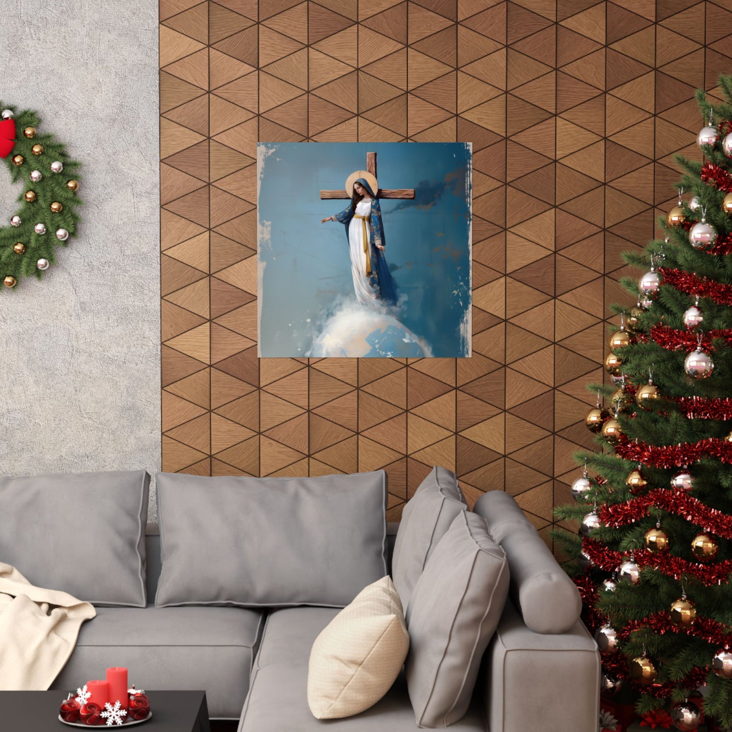 The Lady Of All Nations - Marian Devotion - Mother Mary - Sanctified Souls Print - Multiple Sizes - Premium Matte Vertical Posters