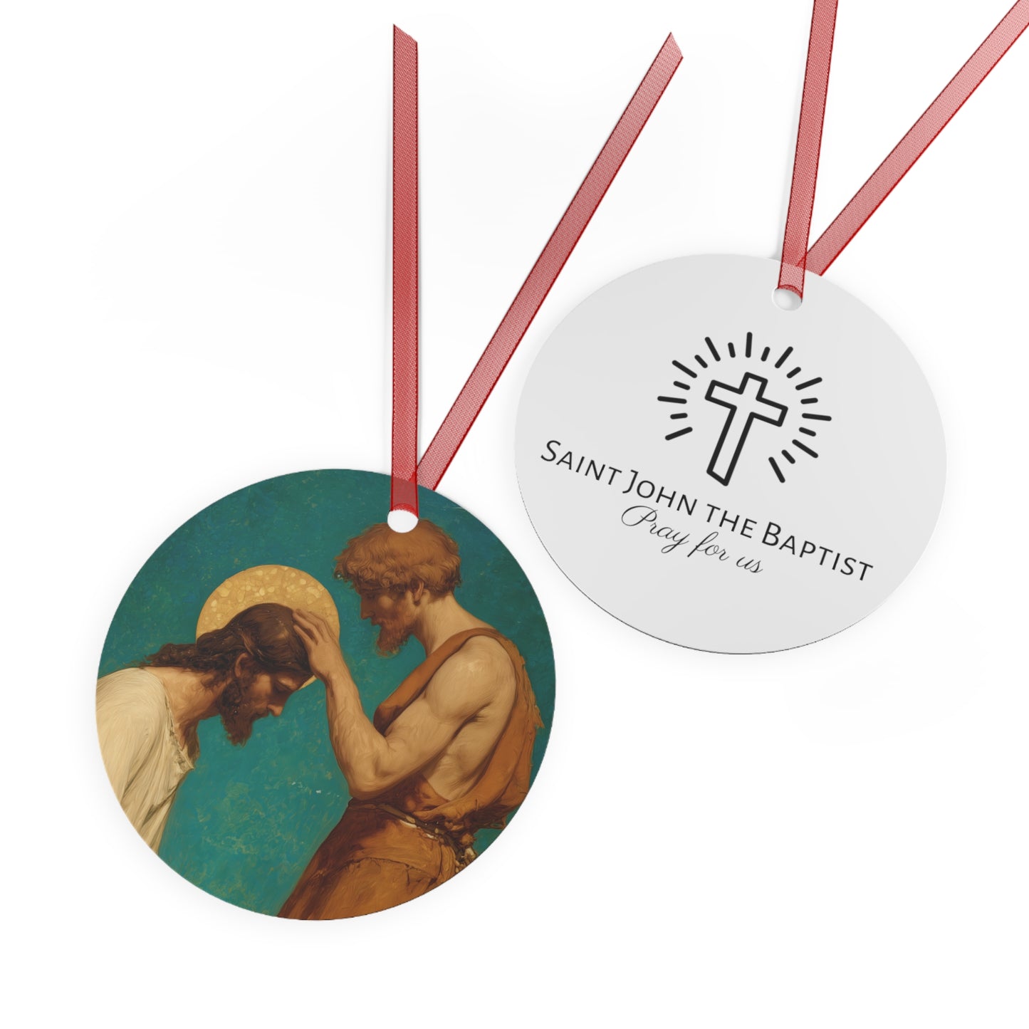Saint John the Baptist, The Prophet and the Promise - Ornament - Religious Holiday Christmas Ornament and Keepsake - Double sided