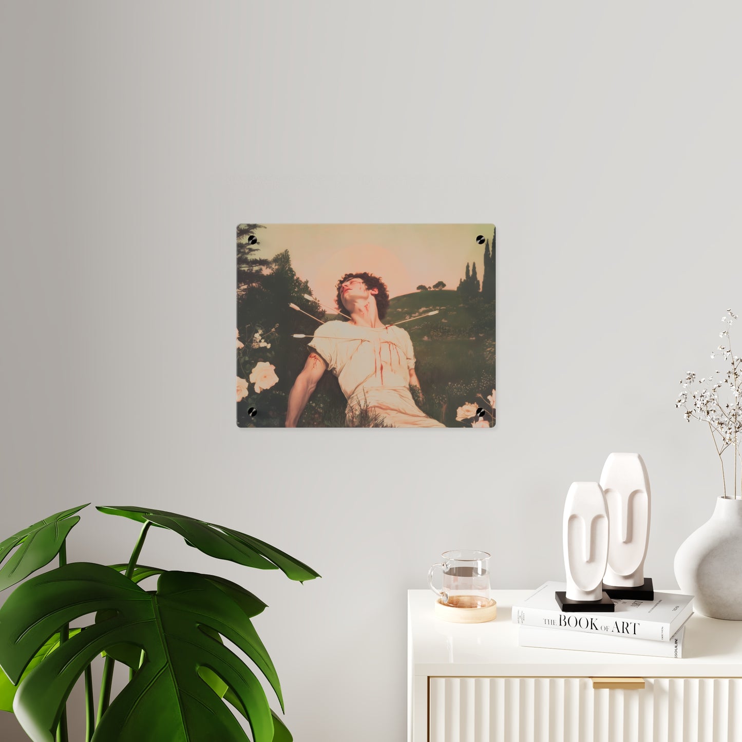 Saint Sebastian Wall Art Panel - Ready to Hang Acrylic Print - Catholic Saint Art - Patron Saint Print - No Frame needed