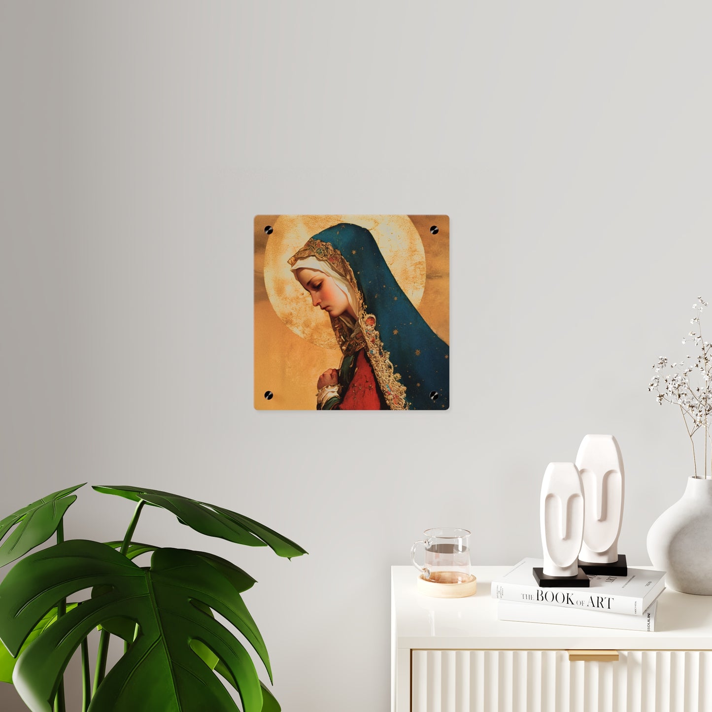 Our Lady of Mercy / Our Lady of Ransom Wall Art Panel - Ready to Hang Acrylic Print - Catholic Saint Art - Patron Saint Print - Mother Mary