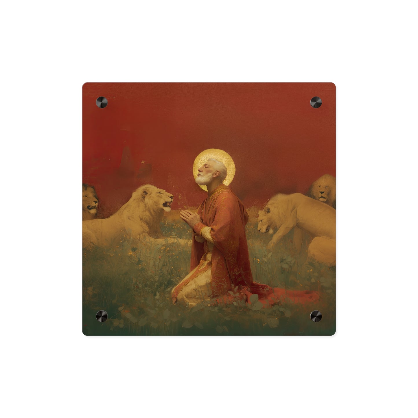 Saint Ignatius of Antioch Wall Art Panel - Ready to Hang Acrylic Print - Catholic Saint Art - Patron Saint Print - No Frame needed