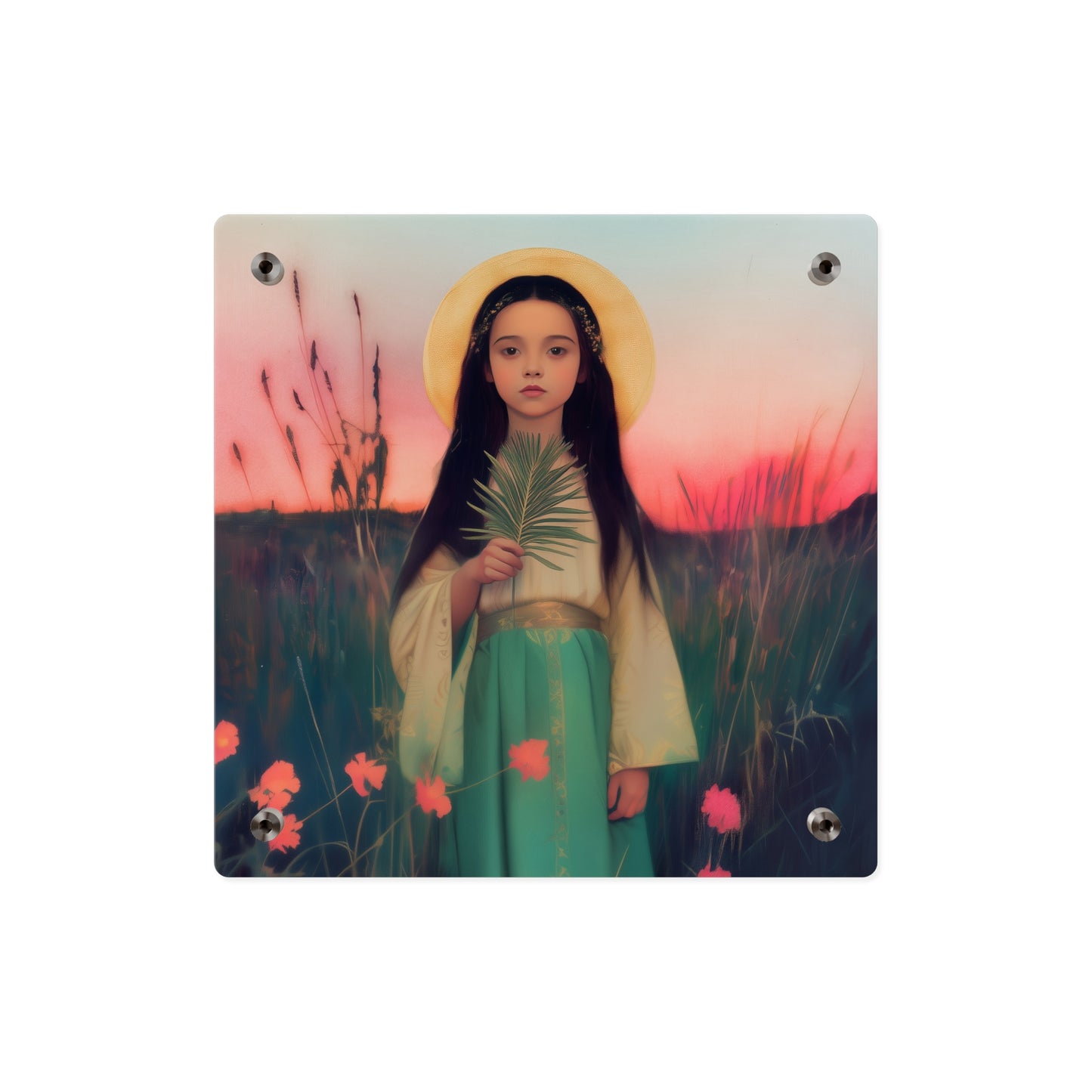 Saint Charity Wall Art Panel - Ready to Hang Acrylic Print - Catholic Saint Art - Patron Saint Print - Martyr of the Church