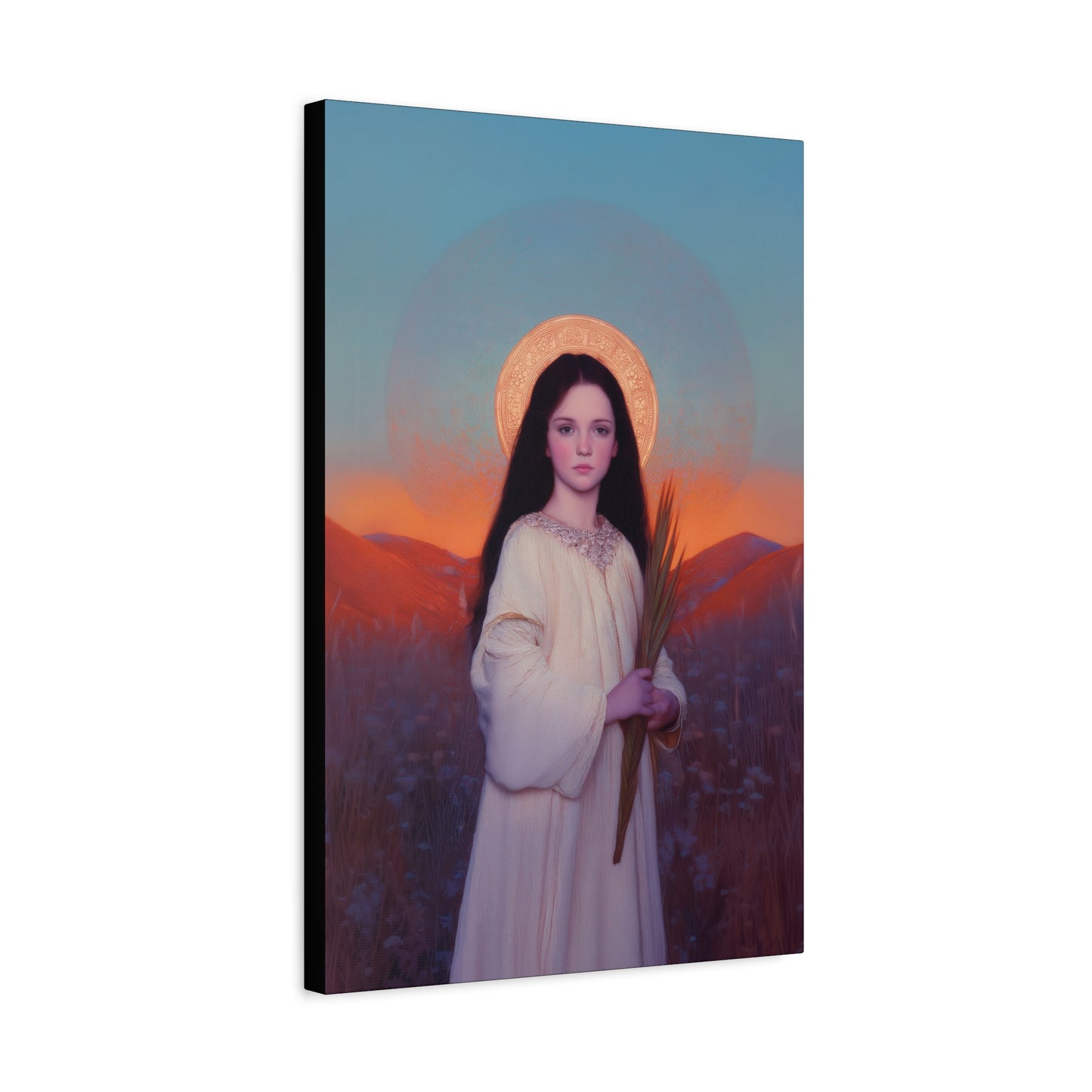 Saint Hope - Multiple Sizes - Catholic Home art - Museum Wrapped Canvas - Sanctified Souls Print - Martyr Saint
