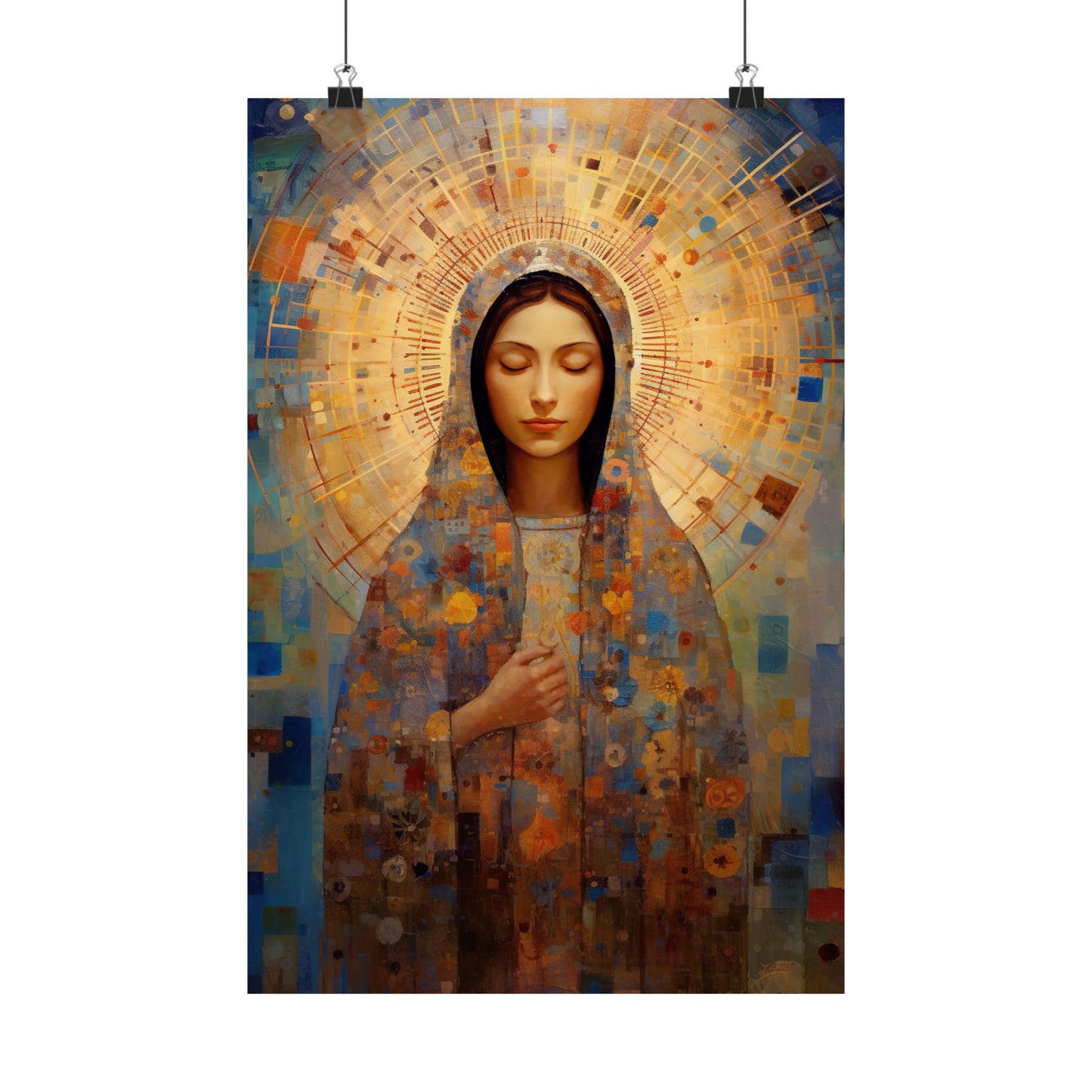 The Virgin of the Americas : Our Lady of Guadalupe - Sanctified Souls Print - Multiple Sizes - Premium Matte Vertical Posters